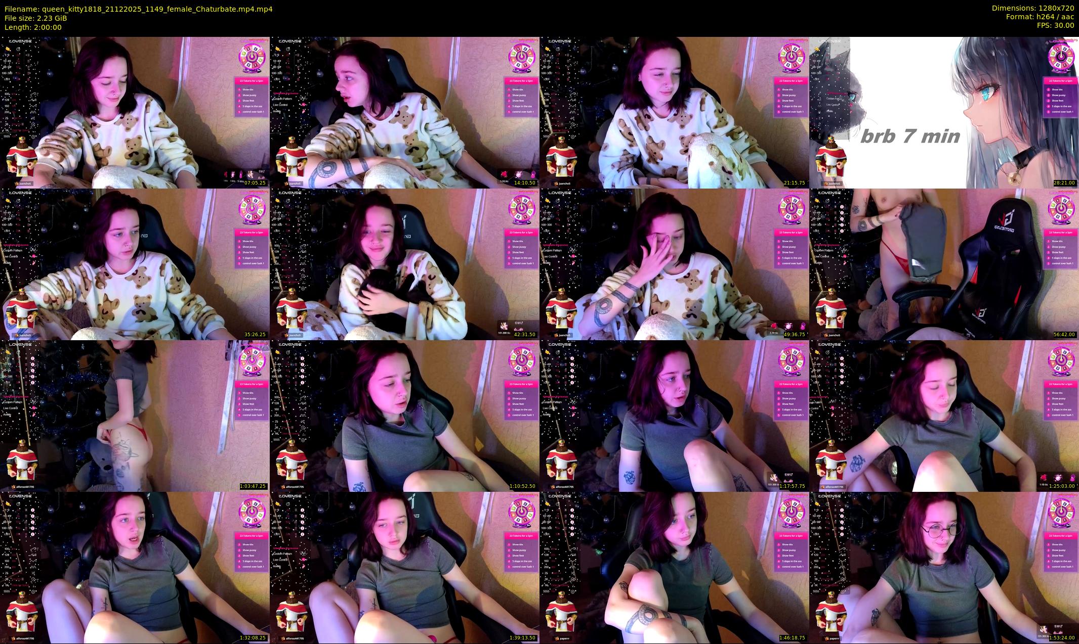 queen_kitty1818 — 120 minute Chaturbate female cam show recording, 720p, Dec 21, 2025