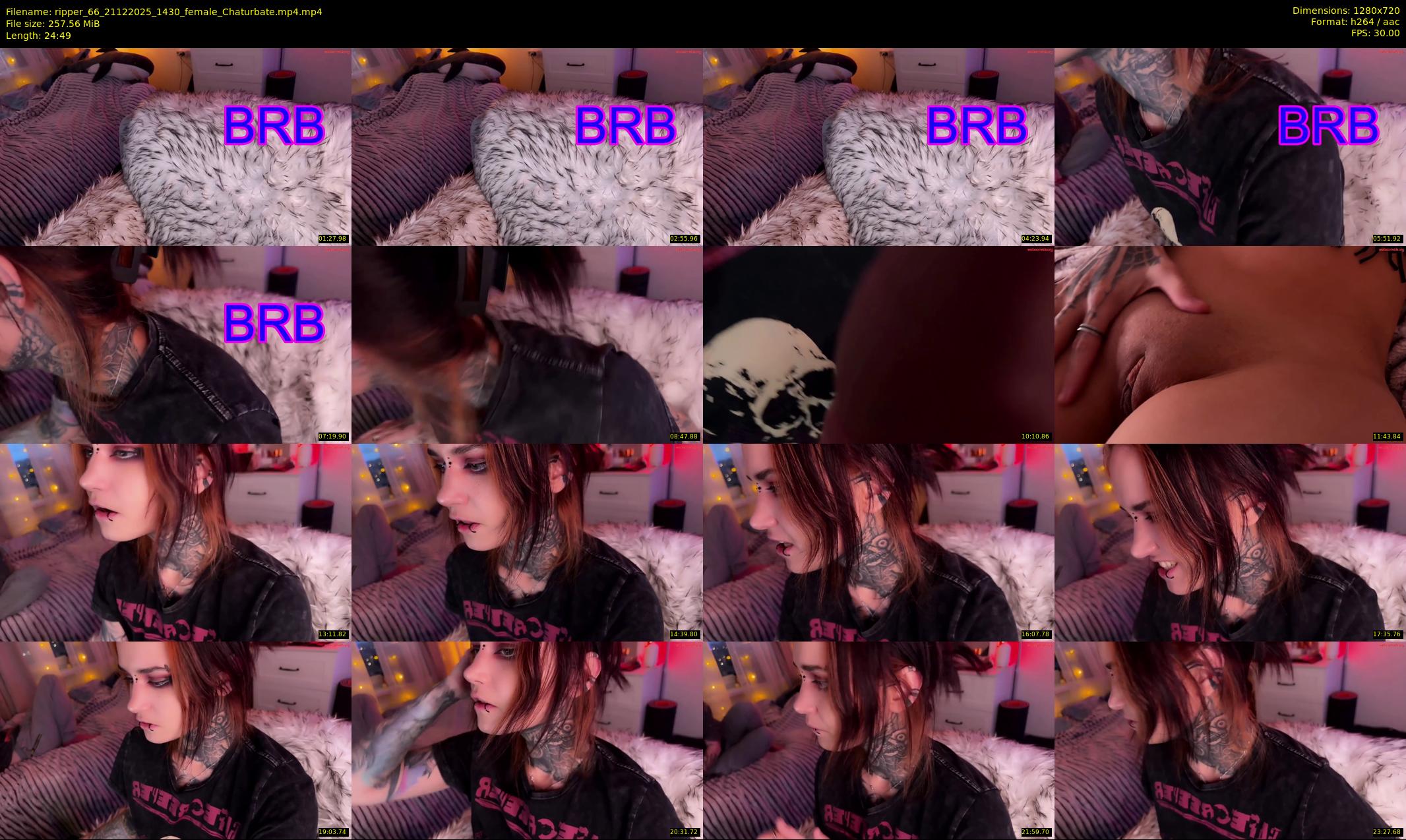 ripper_66 — 25 minute Chaturbate female cam show recording, 720p, Dec 21, 2025