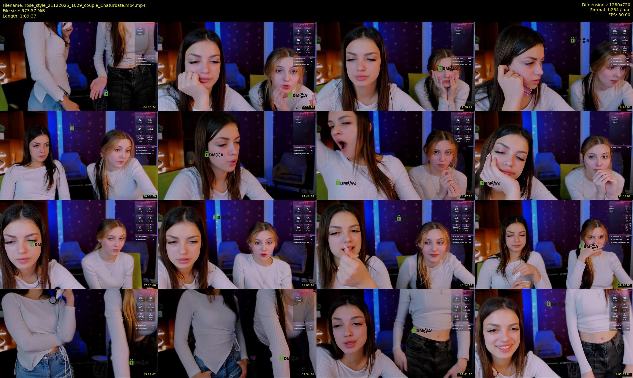 rose_style — 70 minute Chaturbate couple cam show recording, 720p, Dec 21, 2025