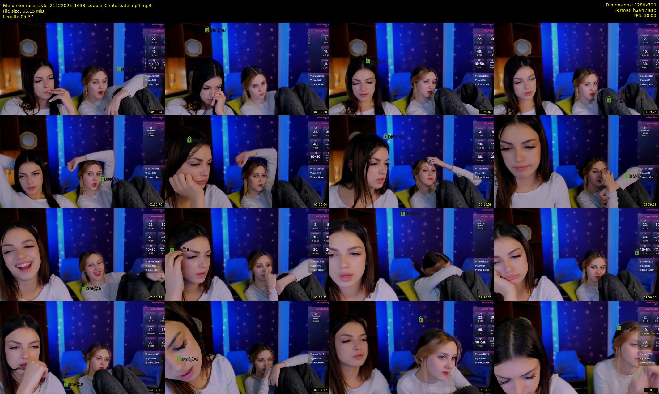 rose_style — 6 minute Chaturbate couple cam show recording, 720p, Dec 21, 2025