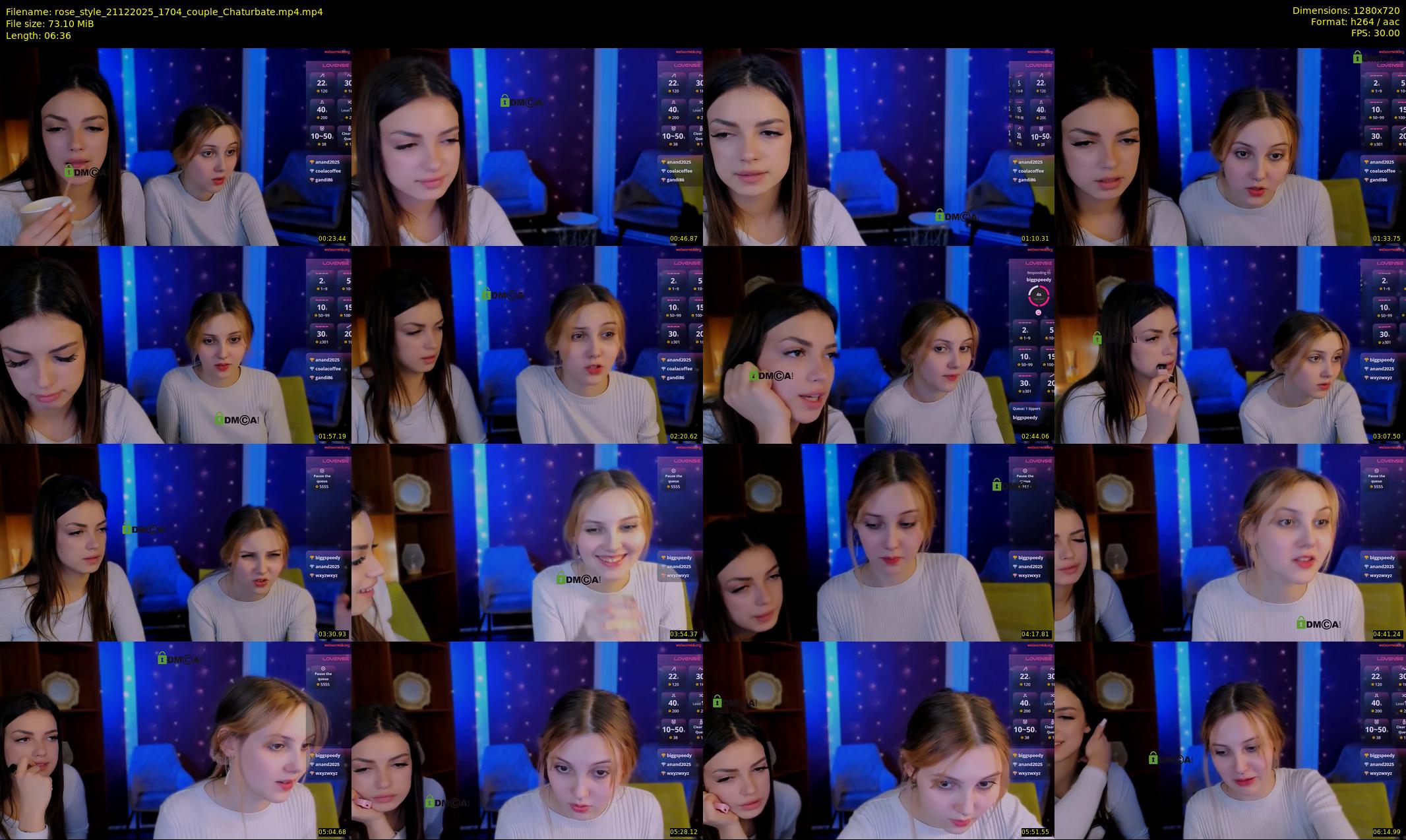 rose_style — 7 minute Chaturbate couple cam show recording, 720p, Dec 21, 2025