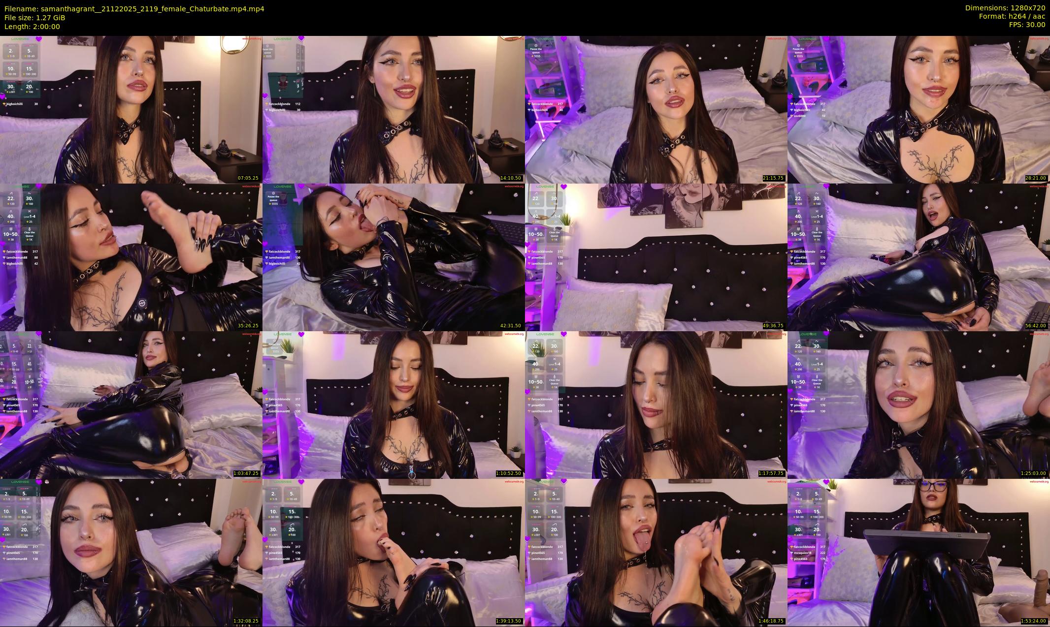 samanthagrant_ — 120 minute Chaturbate female cam show recording, 720p, Dec 21, 2025