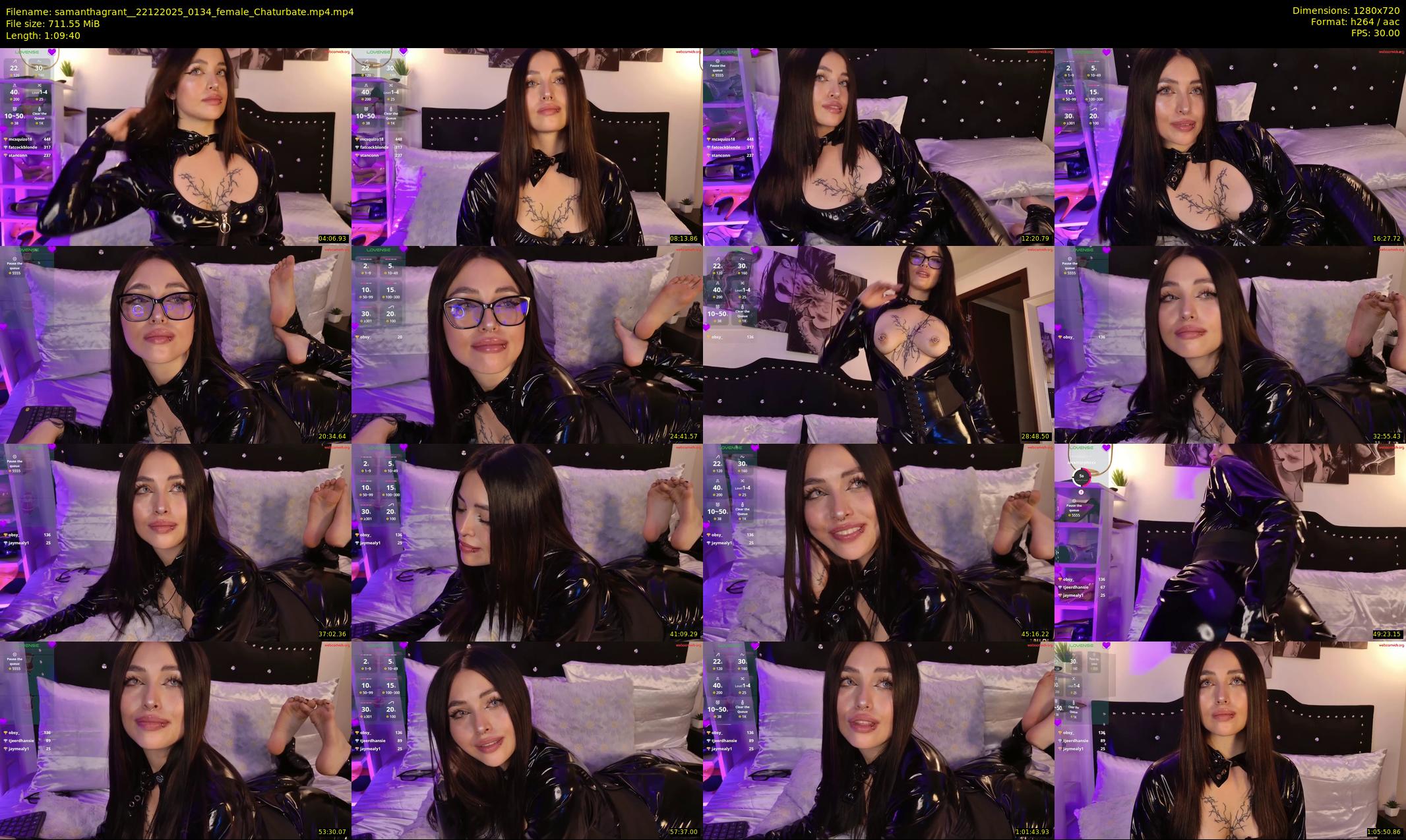 samanthagrant_ — 70 minute Chaturbate female cam show recording, 720p, Dec 22, 2025