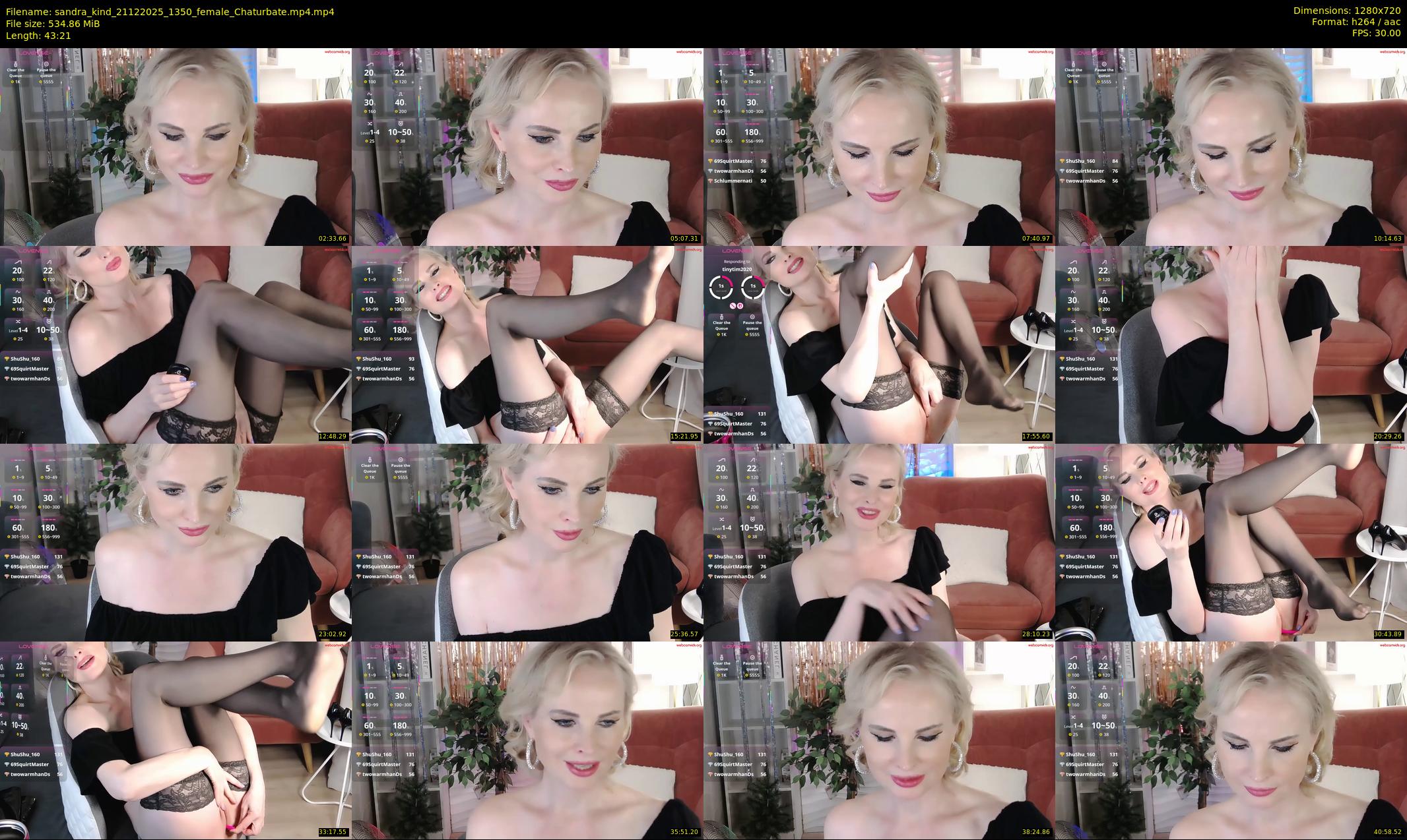 sandra_kind — 44 minute Chaturbate female cam show recording, 720p, Dec 21, 2025