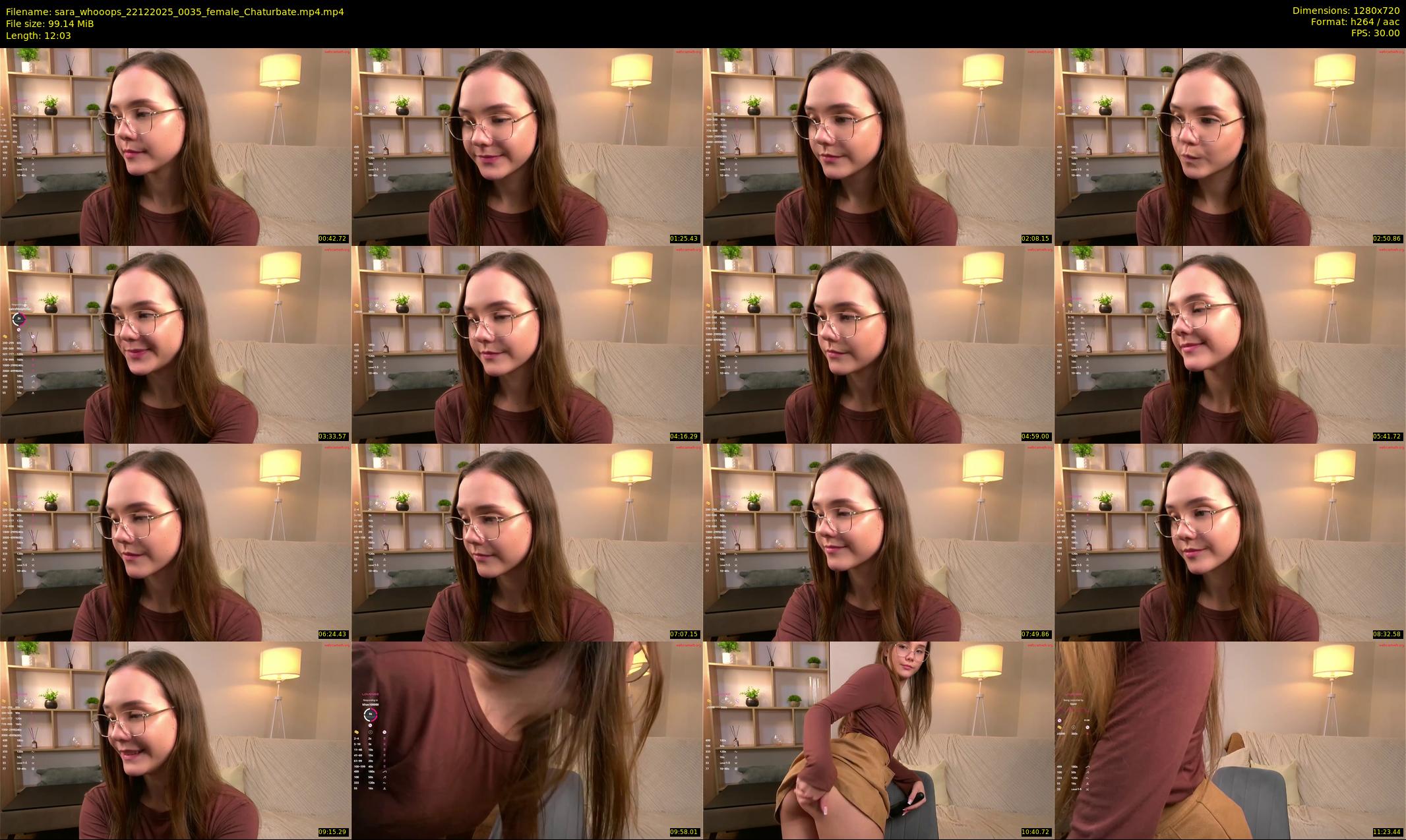 sara_whooops — 13 minute Chaturbate female cam show recording, 720p, Dec 22, 2025