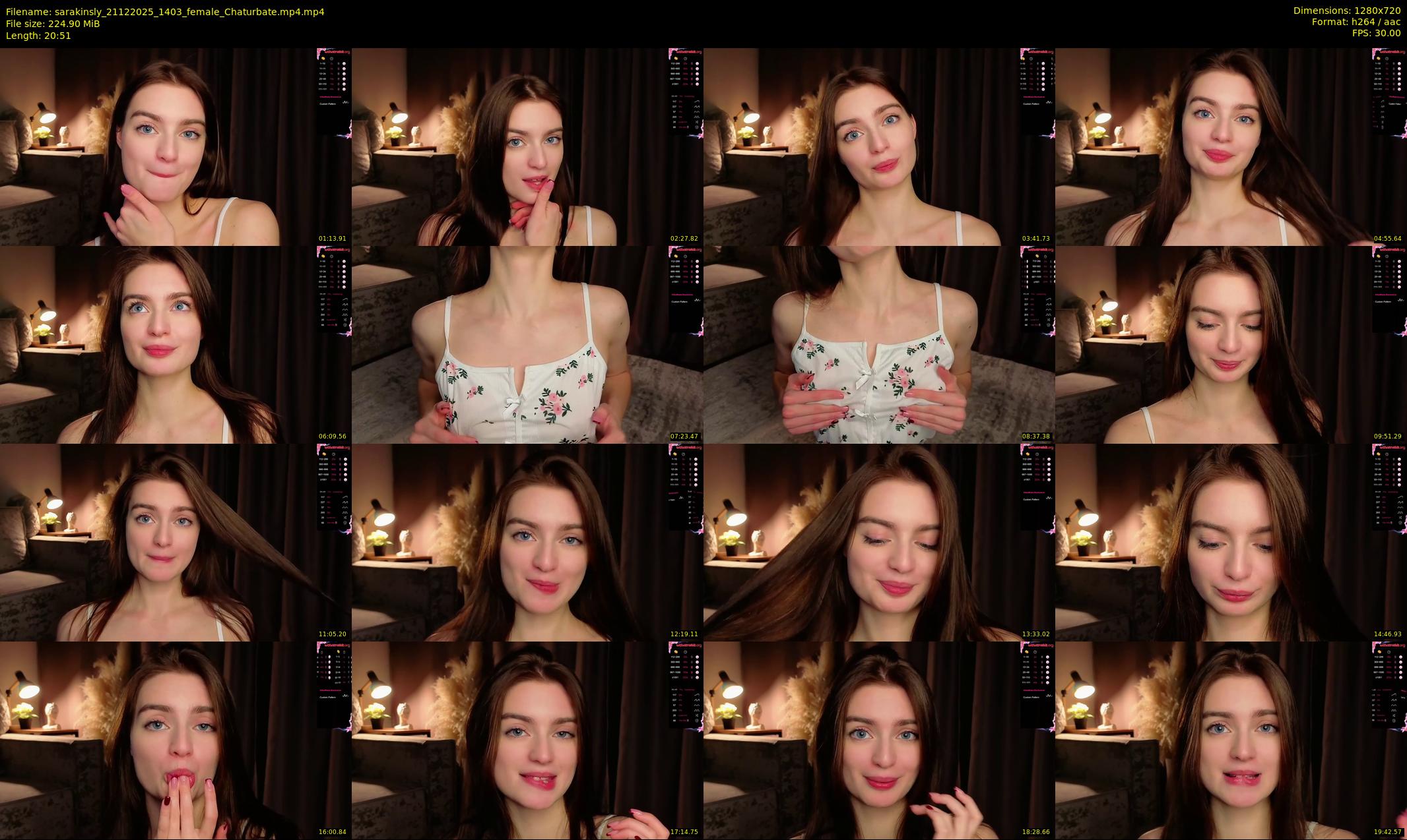 sarakinsly — 21 minute Chaturbate female cam show recording, 720p, Dec 21, 2025