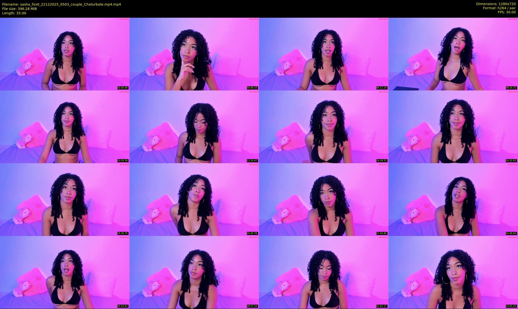 sasha_fox0 — 35 minute Chaturbate couple cam show recording, 720p, Dec 22, 2025