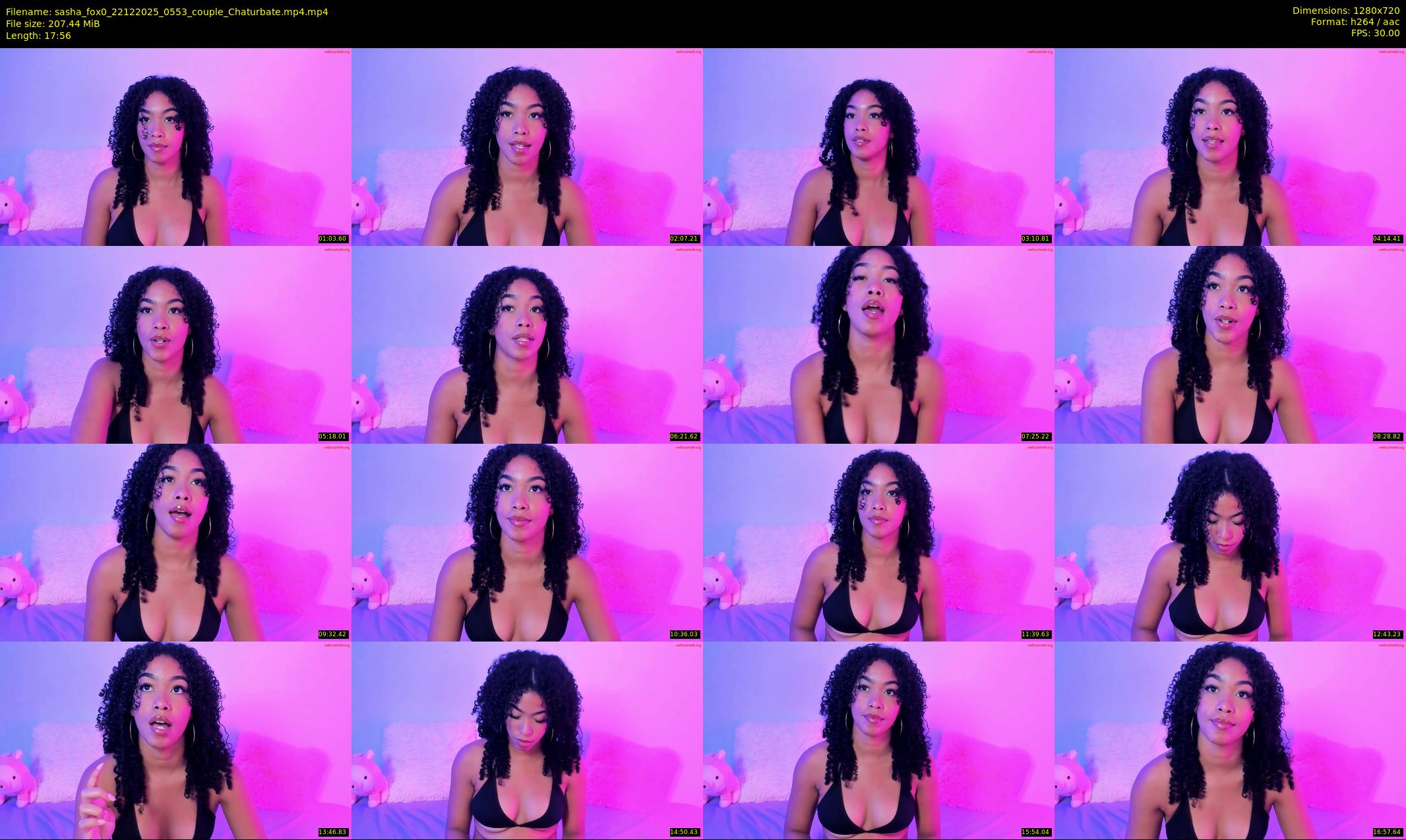 sasha_fox0 — 18 minute Chaturbate couple cam show recording, 720p, Dec 22, 2025