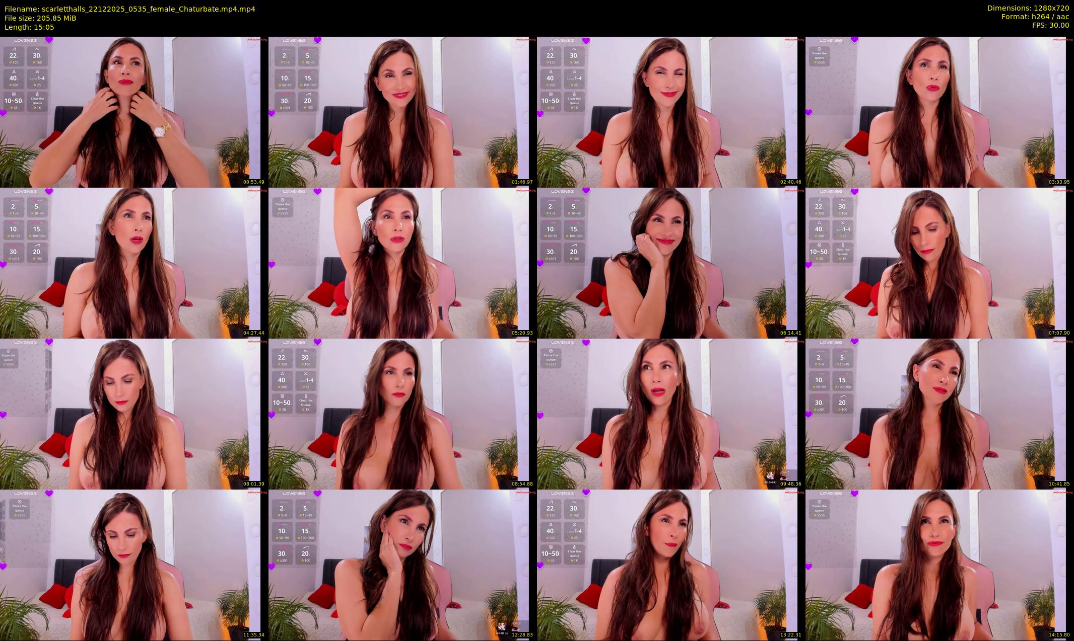 scarletthalls — 16 minute Chaturbate female cam show recording, 720p, Dec 22, 2025