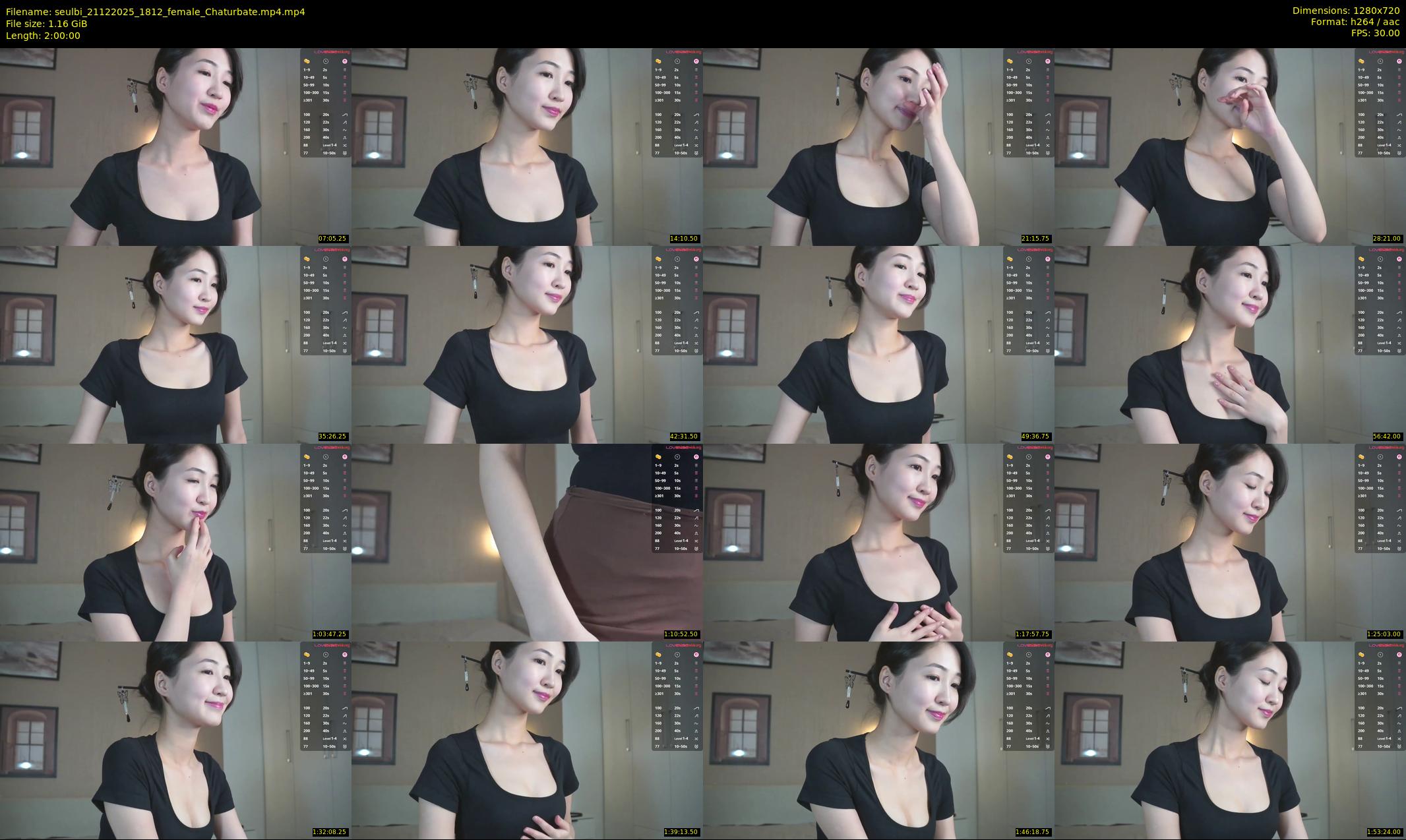 seulbi — 120 minute Chaturbate female cam show recording, 720p, Dec 21, 2025