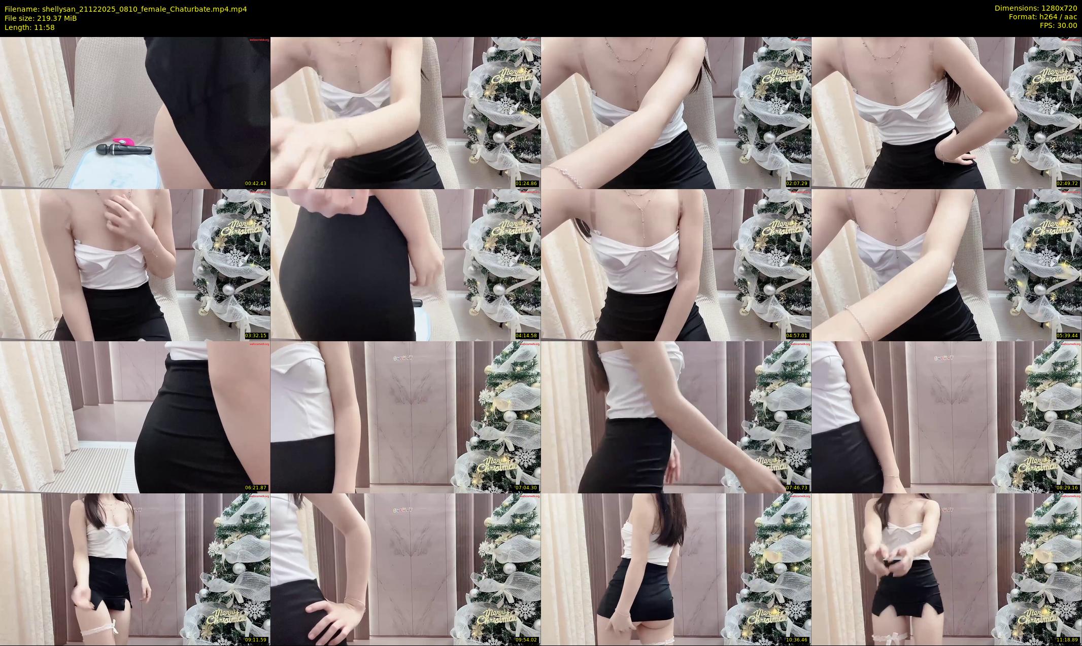 shellysan — 12 minute Chaturbate female cam show recording, 720p, Dec 21, 2025