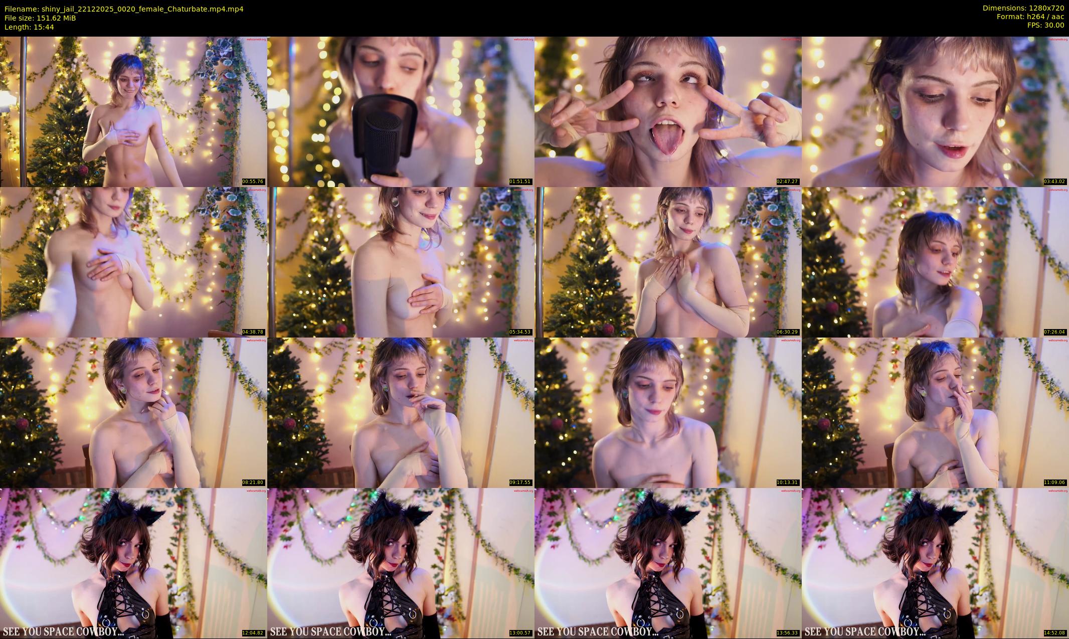 shiny_jail — 16 minute Chaturbate female cam show recording, 720p, Dec 22, 2025