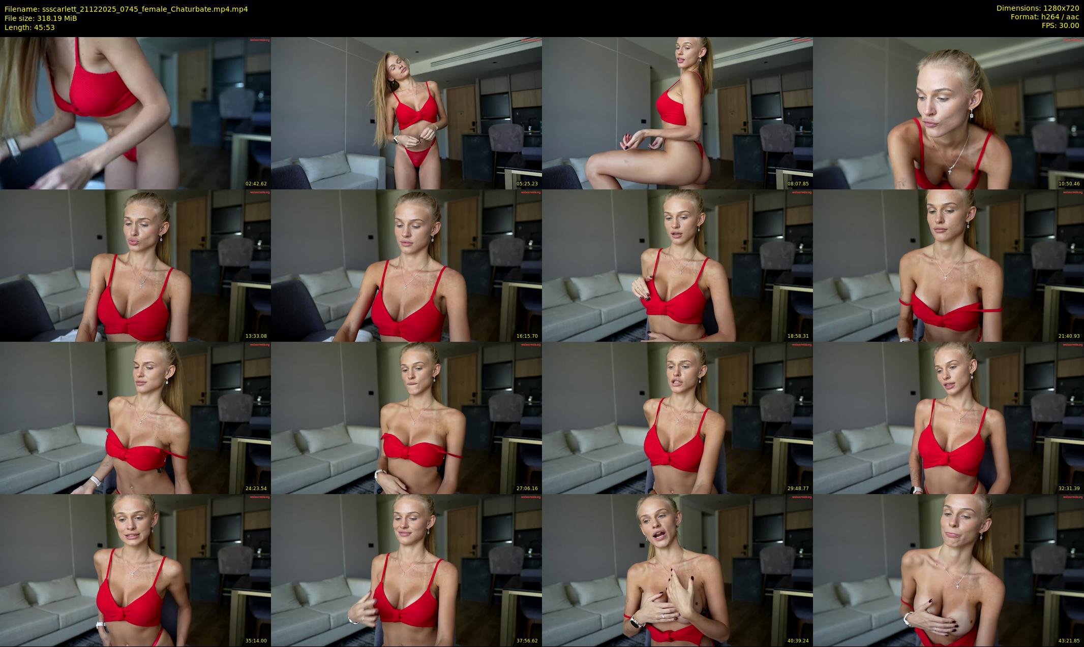 ssscarlett — 46 minute Chaturbate female cam show recording, 720p, Dec 21, 2025