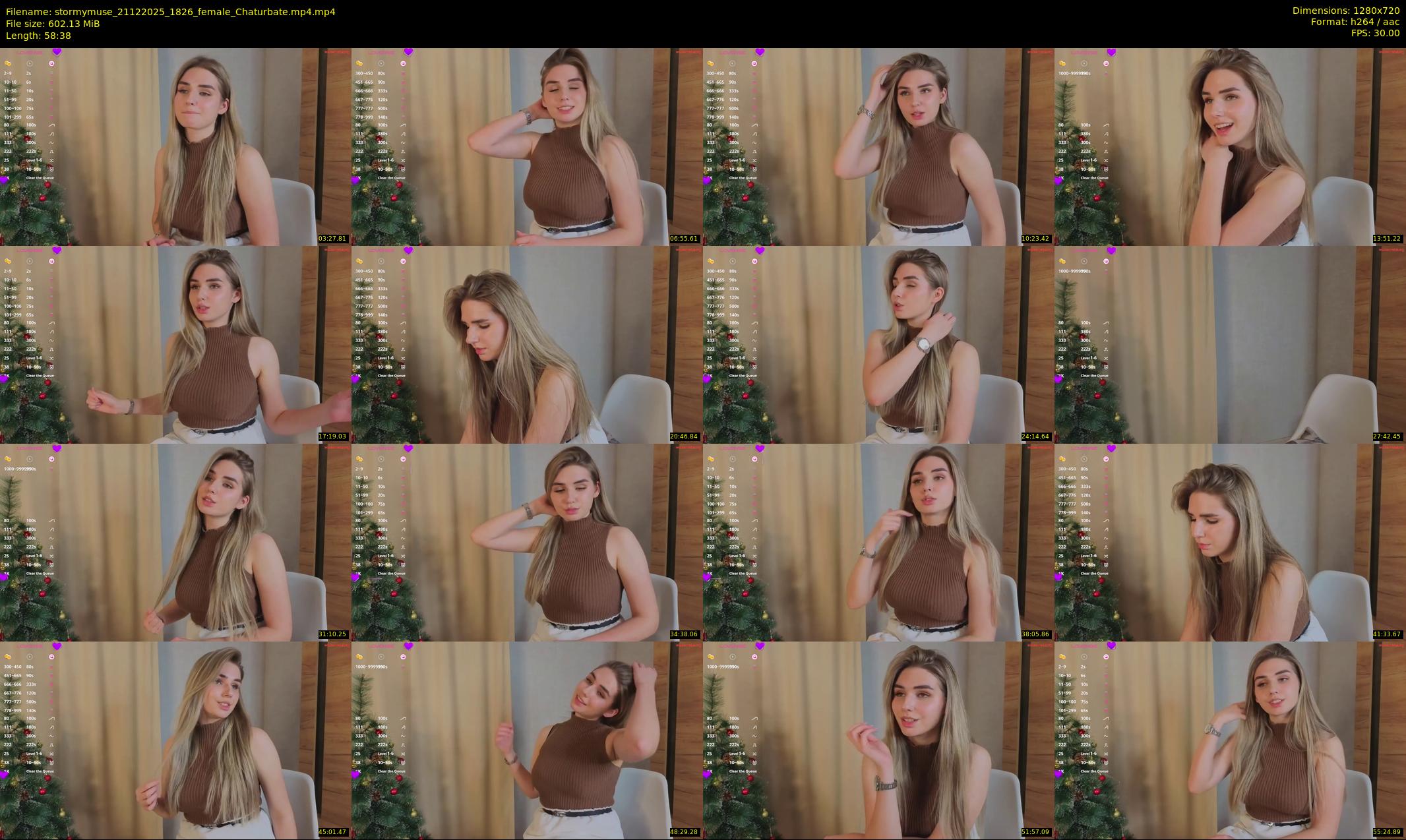 stormymuse — 59 minute Chaturbate female cam show recording, 720p, Dec 21, 2025