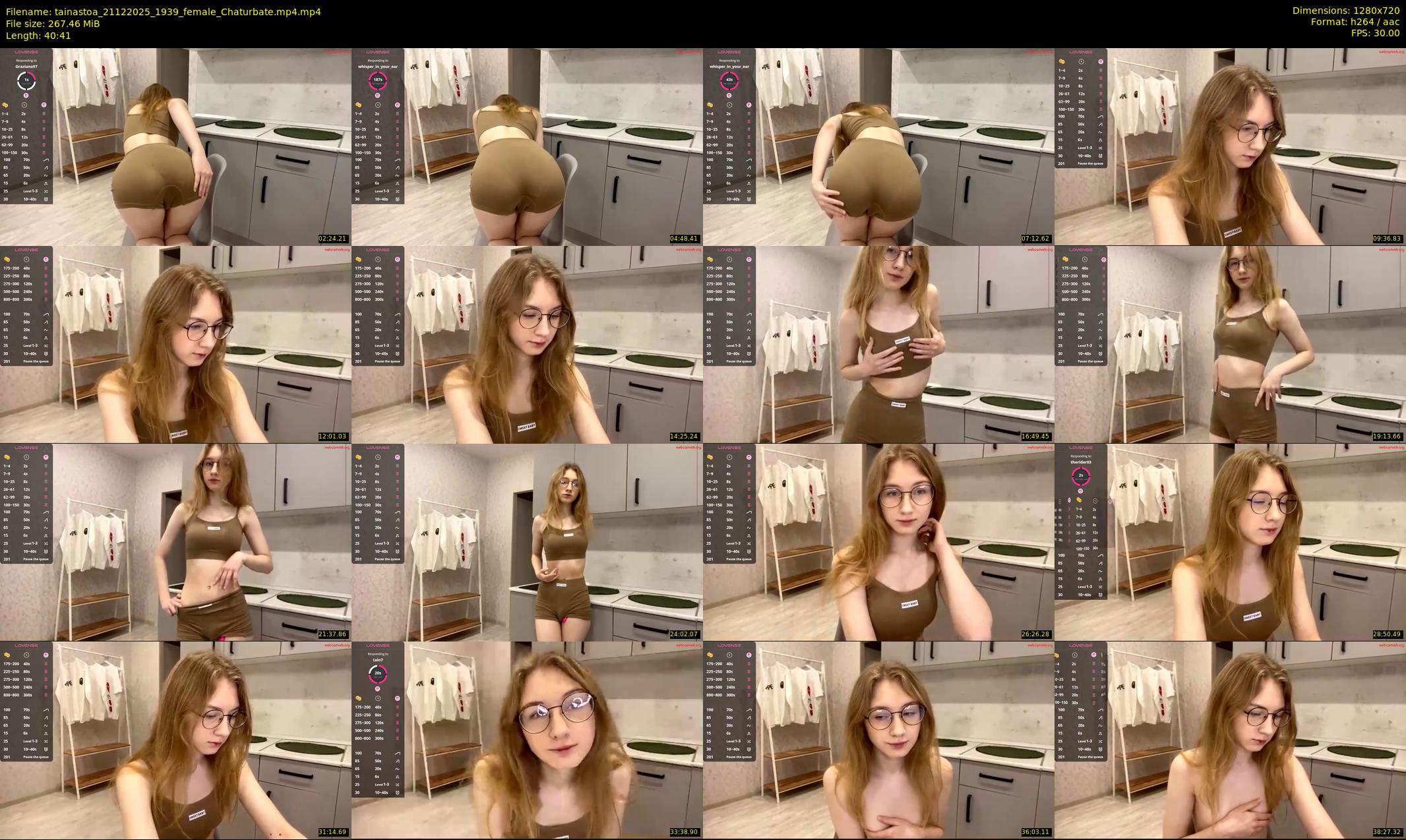 tainastoa — 41 minute Chaturbate female cam show recording, 720p, Dec 21, 2025