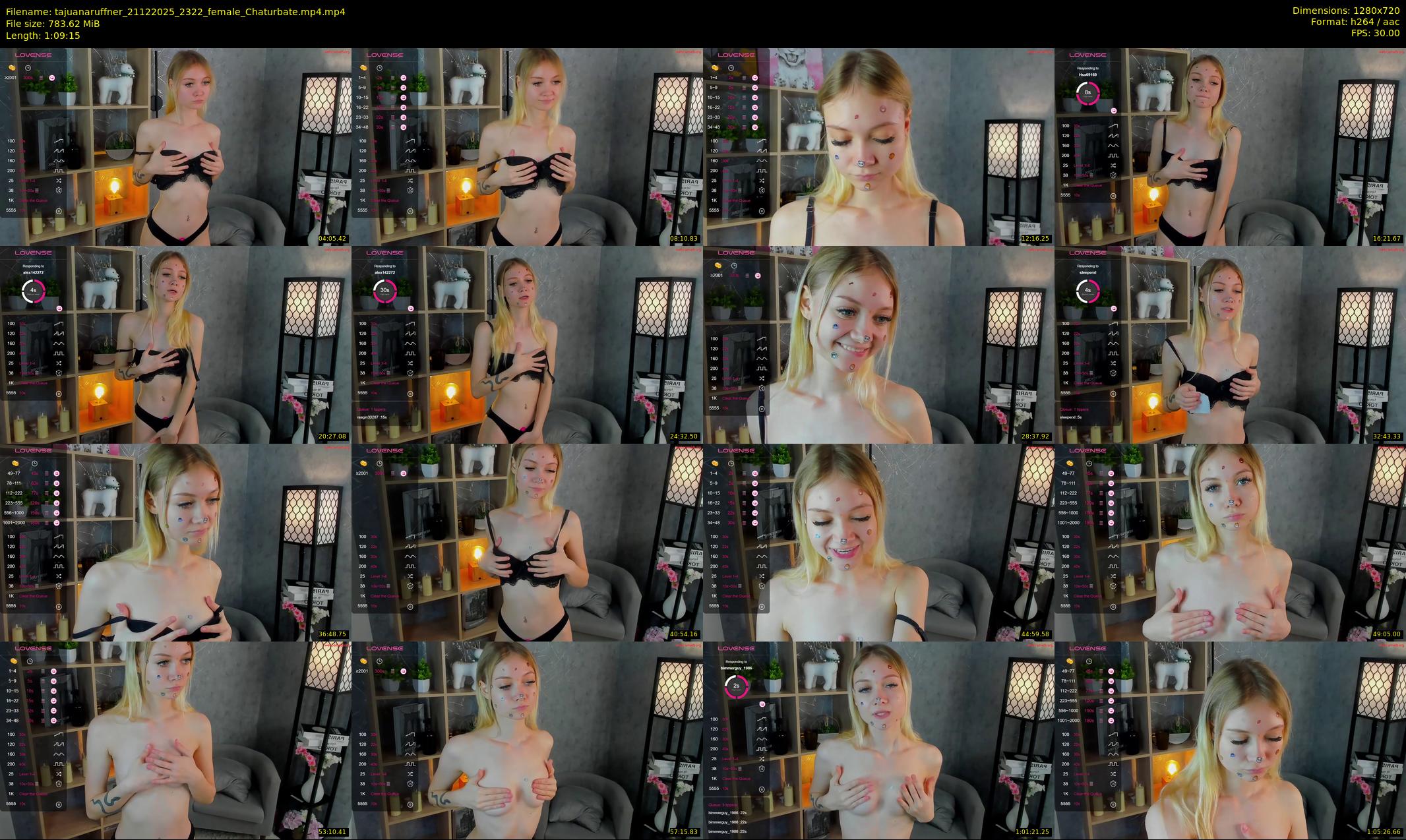 tajuanaruffner — 70 minute Chaturbate female cam show recording, 720p, Dec 21, 2025