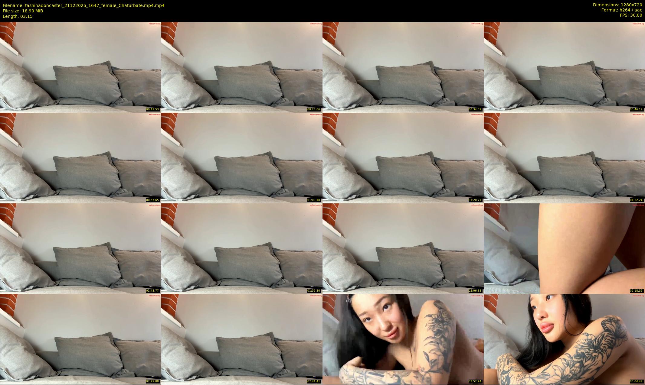 tashinadoncaster — 4 minute Chaturbate female cam show recording, 720p, Dec 21, 2025