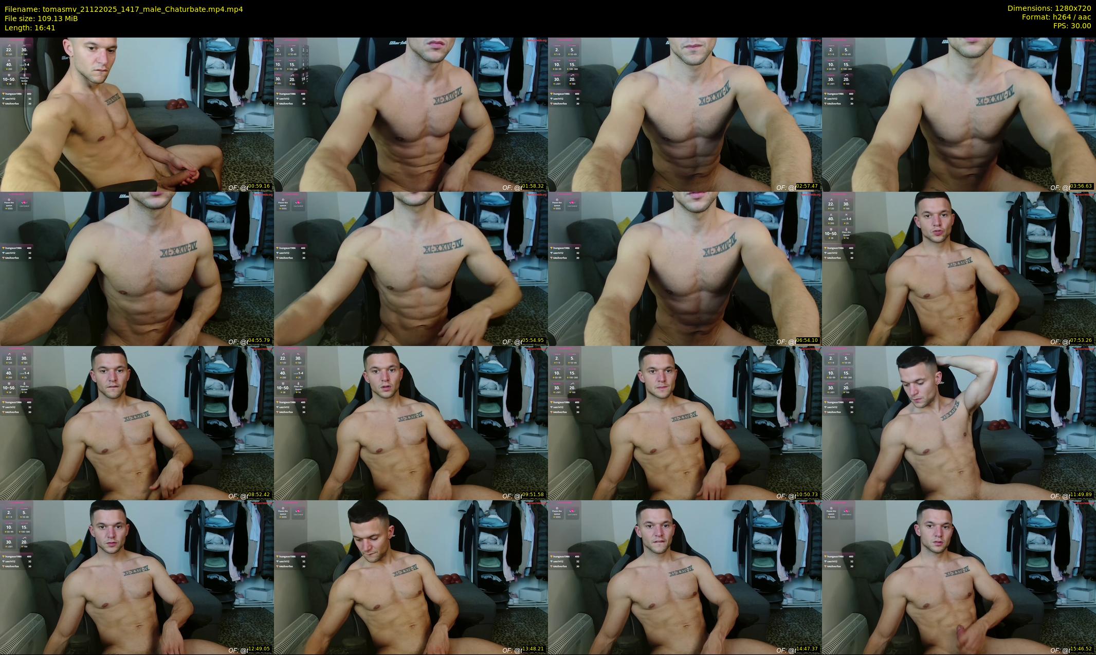 tomasmv — 17 minute Chaturbate male cam show recording, 720p, Dec 21, 2025