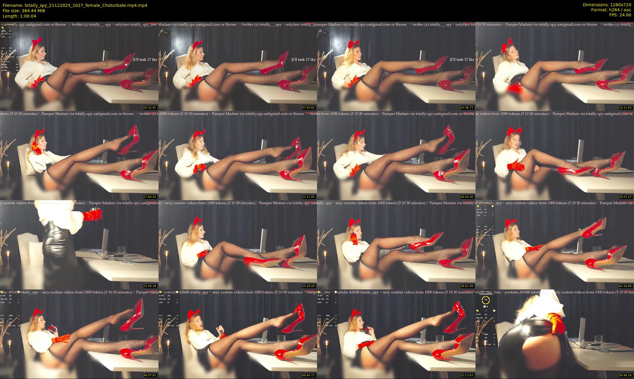 totally_spy — 61 minute Chaturbate female cam show recording, 720p, Dec 21, 2025