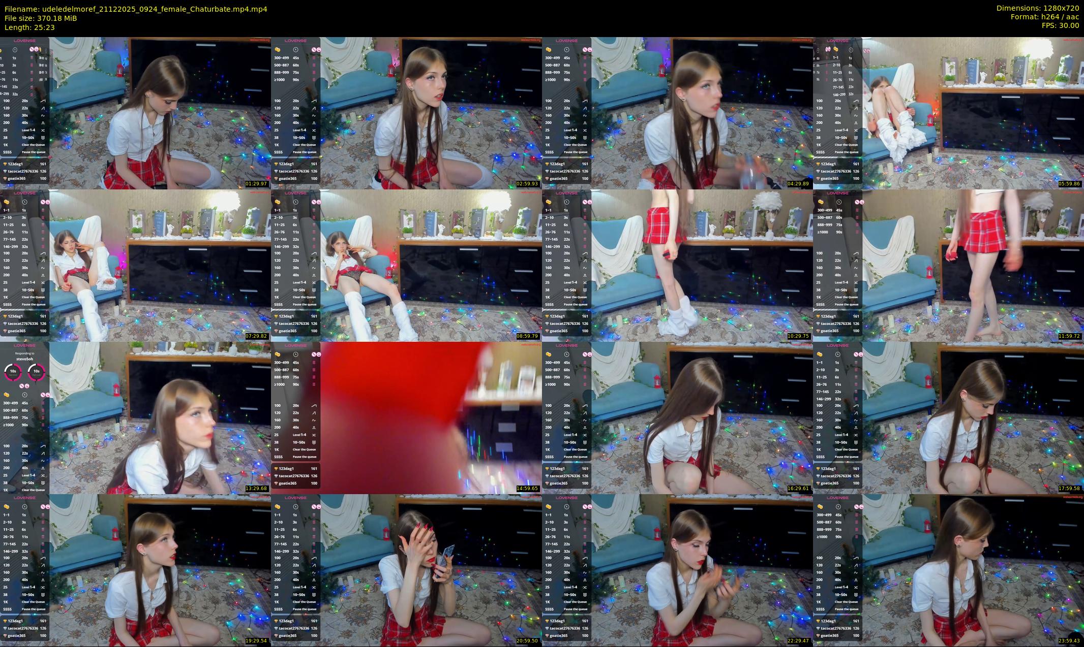 udeledelmoref — 26 minute Chaturbate female cam show recording, 720p, Dec 21, 2025