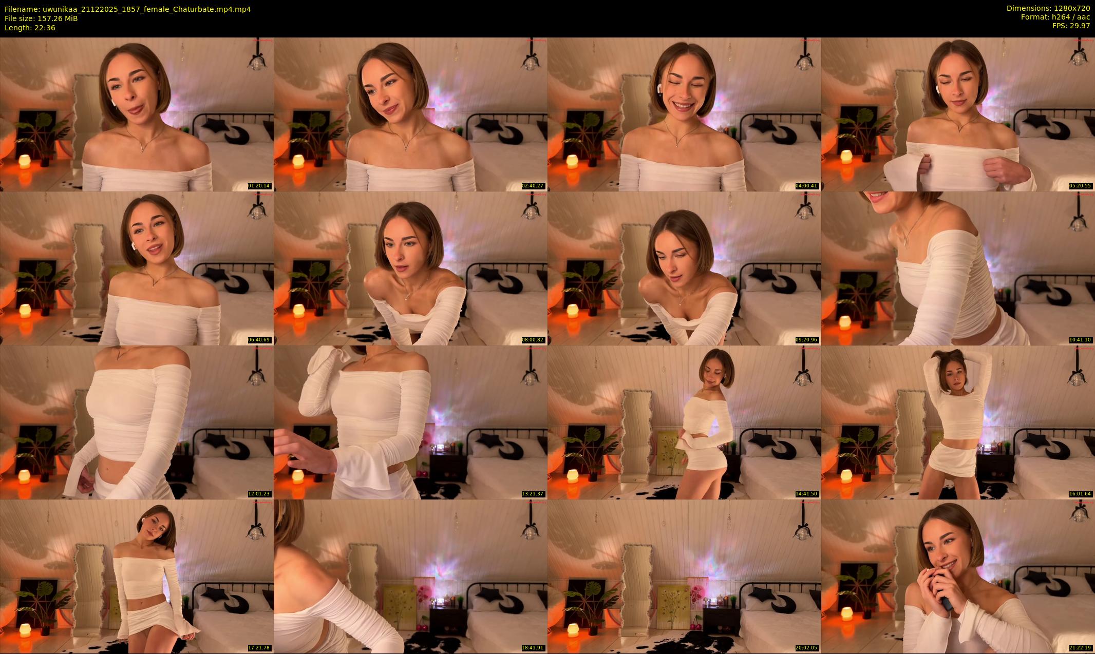 uwunikaa — 23 minute Chaturbate female cam show recording, 720p, Dec 21, 2025