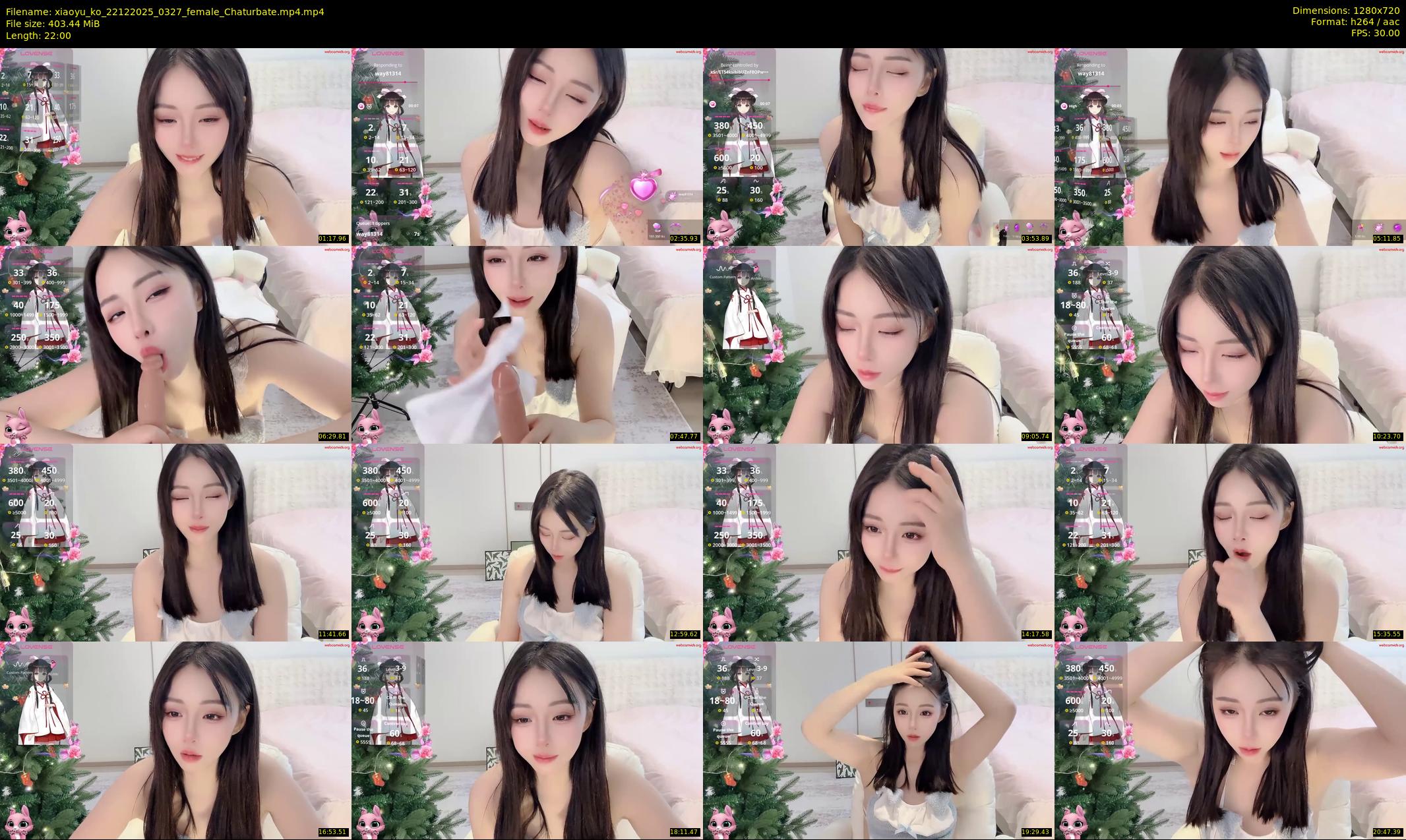xiaoyu_ko — 22 minute Chaturbate female cam show recording, 720p, Dec 22, 2025