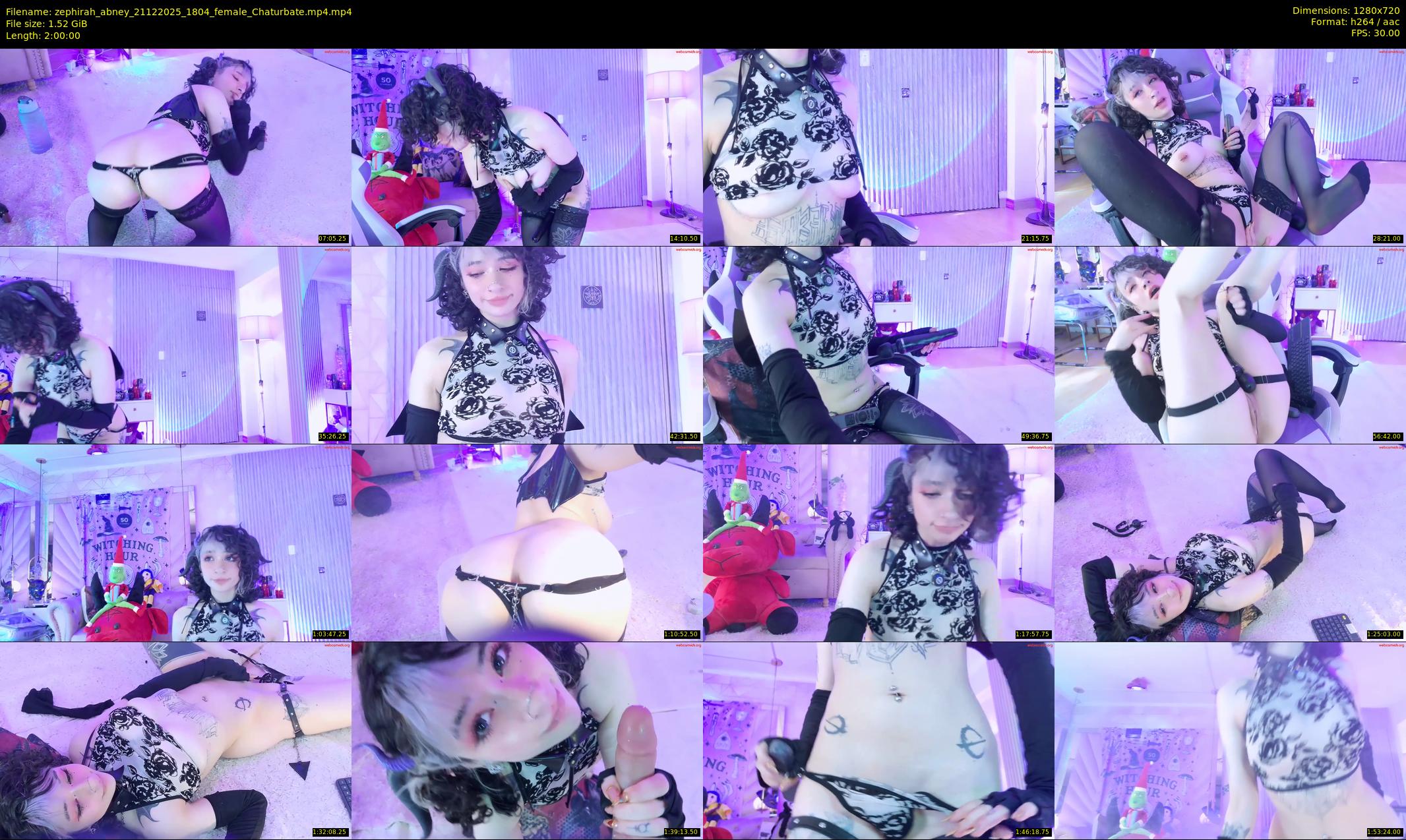 zephirah_abney — 120 minute Chaturbate female cam show recording, 720p, Dec 21, 2025