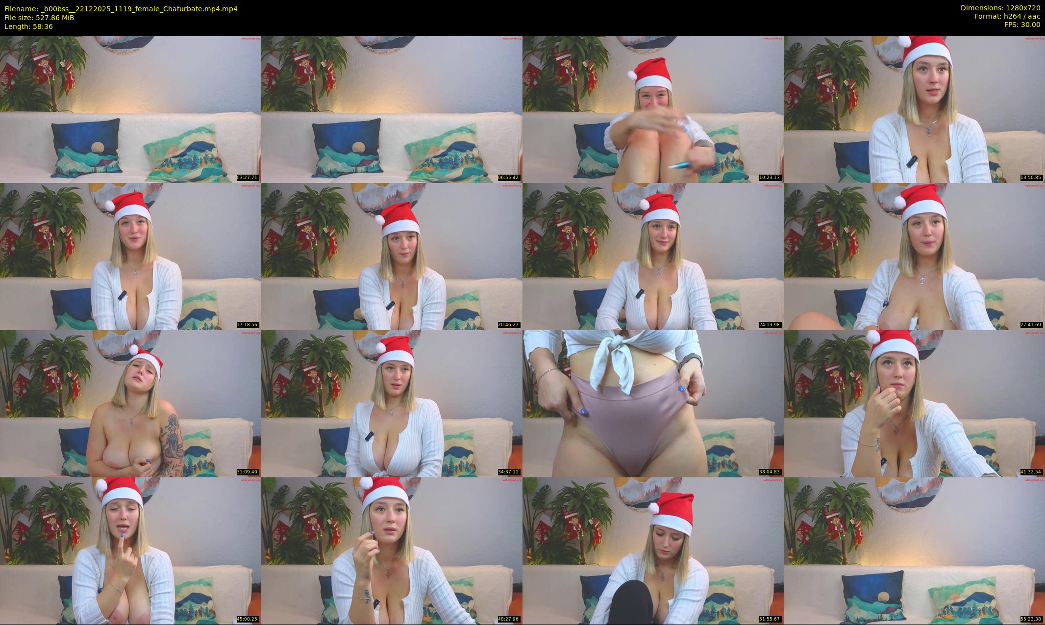 _b00bss_ — 59 minute Chaturbate female cam show recording, 720p, Dec 22, 2025