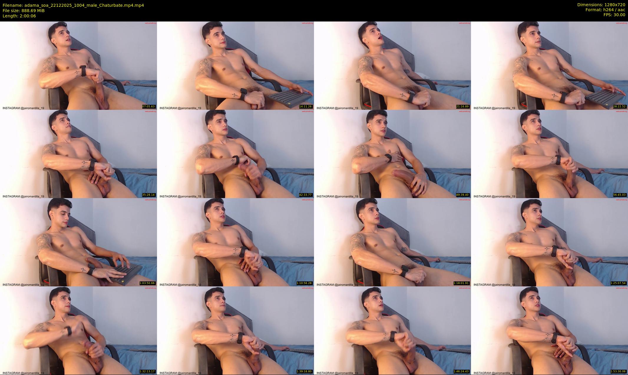 adama_soa — 121 minute Chaturbate male cam show recording, 720p, Dec 22, 2025