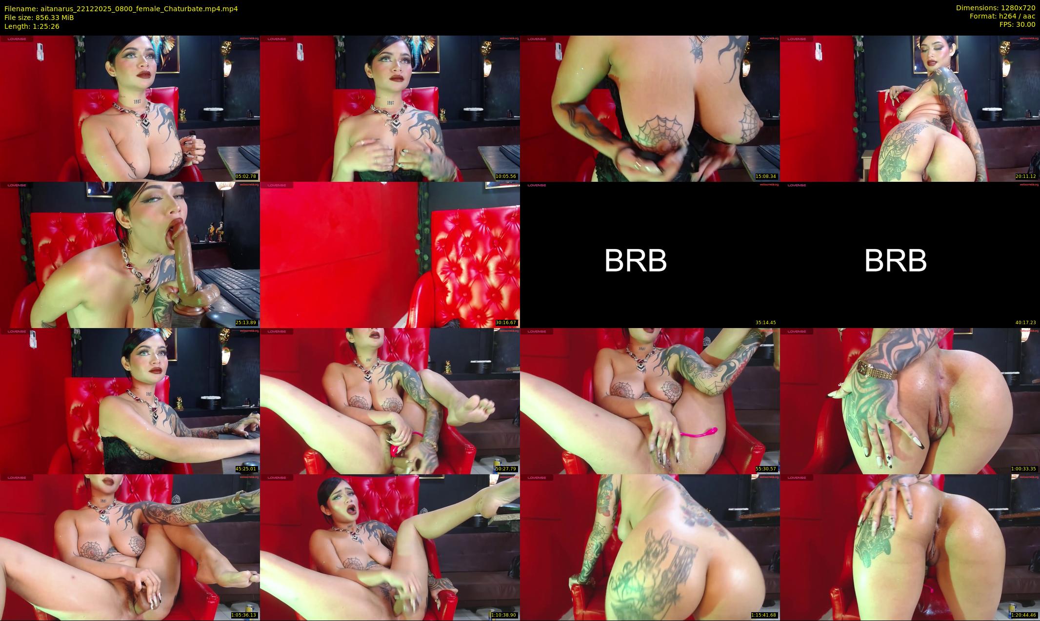 aitanarus — 86 minute Chaturbate female cam show recording, 720p, Dec 22, 2025
