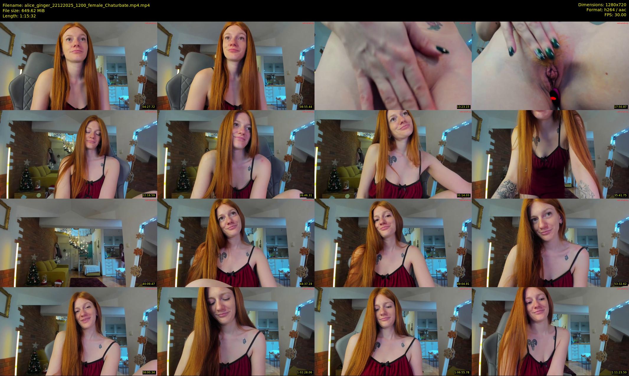 alice_ginger — 76 minute Chaturbate female cam show recording, 720p, Dec 22, 2025