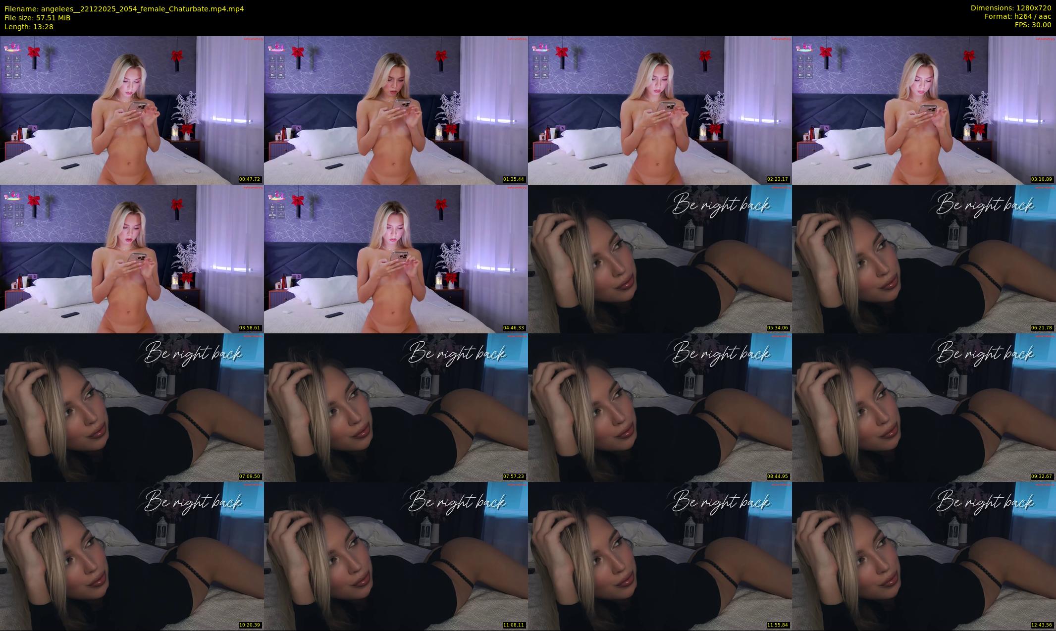 angelees_ — 14 minute Chaturbate female cam show recording, 720p, Dec 22, 2025