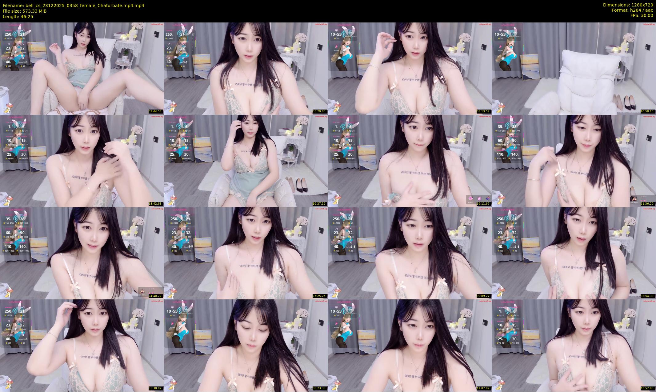 bell_cs — 47 minute Chaturbate female cam show recording, 720p, Dec 23, 2025