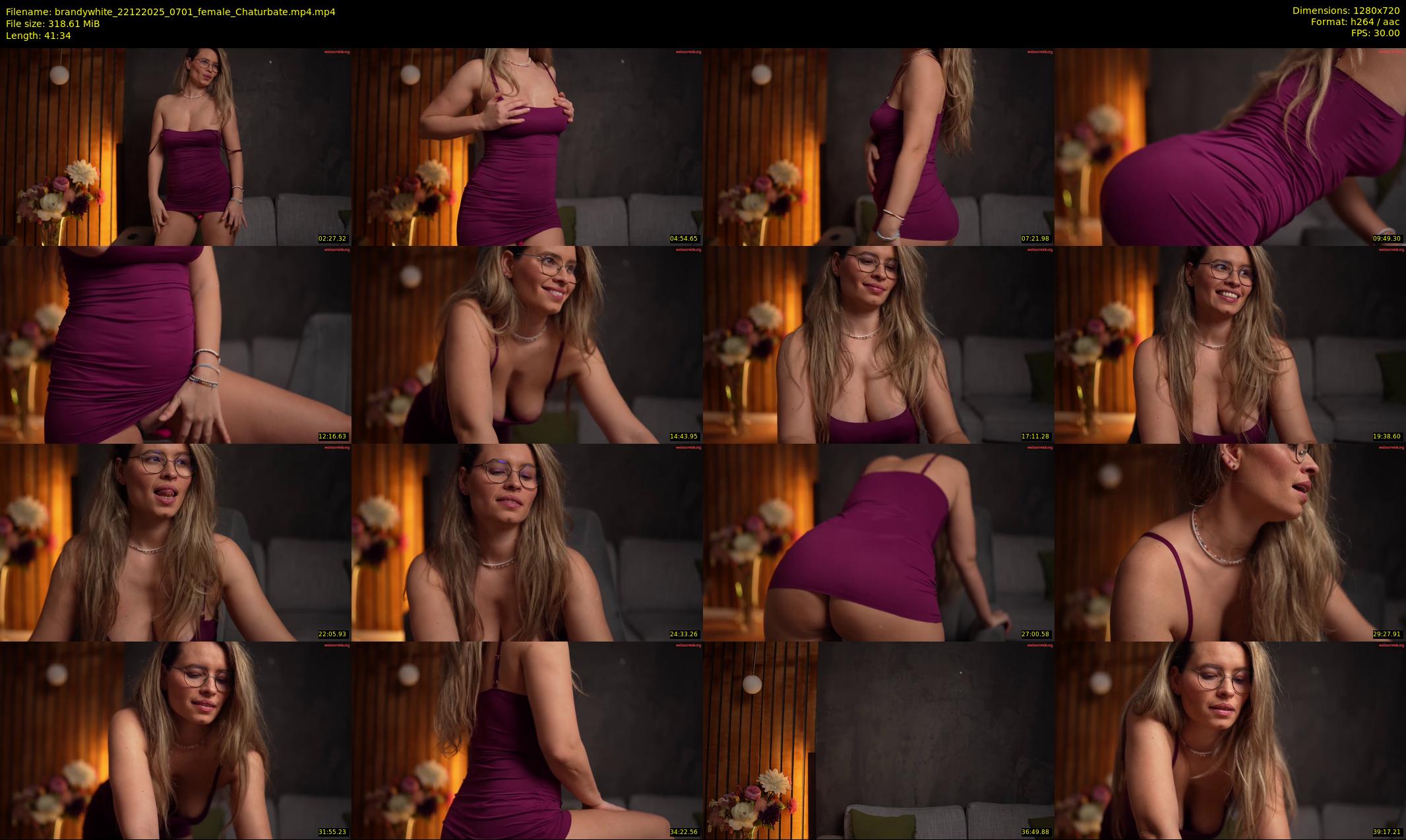 brandywhite — 42 minute Chaturbate female cam show recording, 720p, Dec 22, 2025