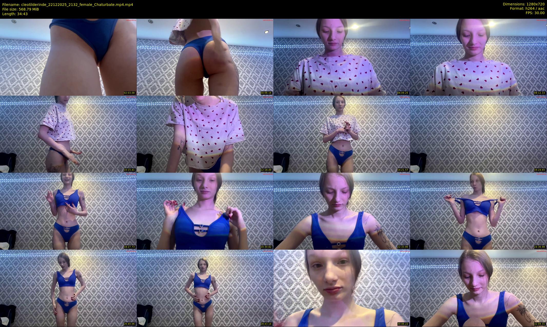 cleotilderinde — 35 minute Chaturbate female cam show recording, 720p, Dec 22, 2025
