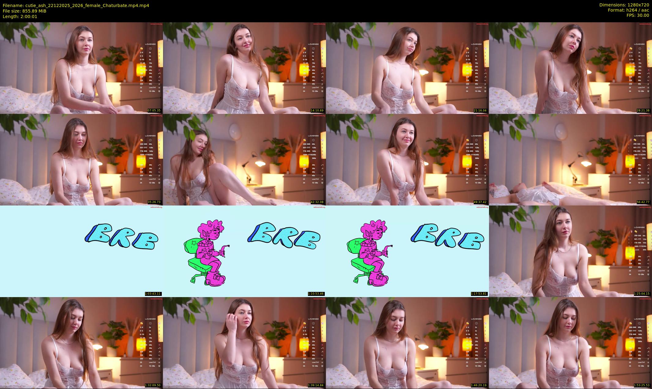 cutie_ash — 121 minute Chaturbate female cam show recording, 720p, Dec 22, 2025
