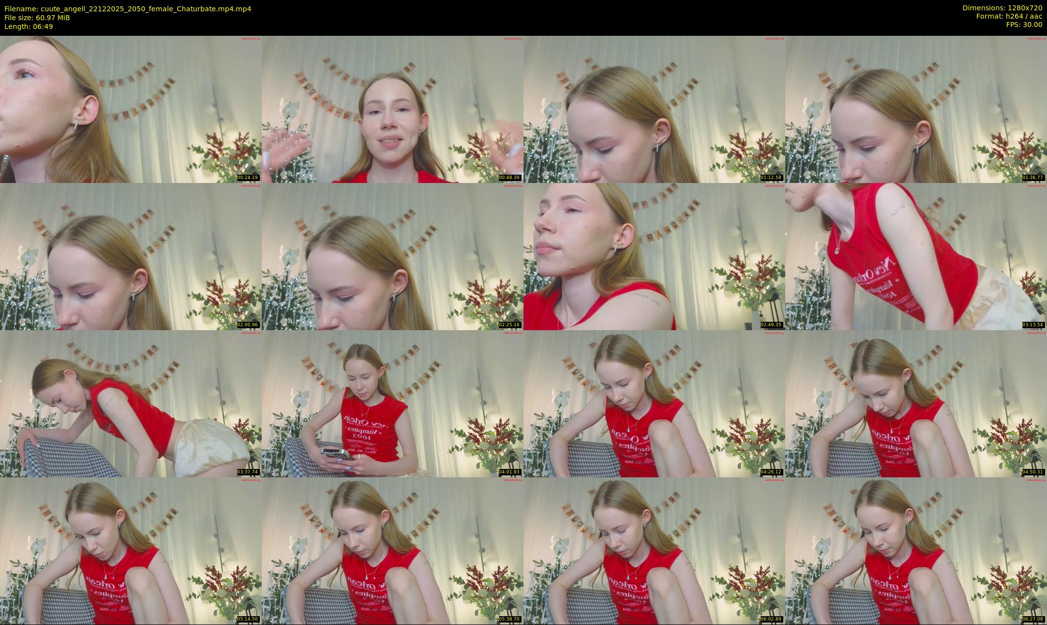 cuute_angell — 7 minute Chaturbate female cam show recording, 720p, Dec 22, 2025