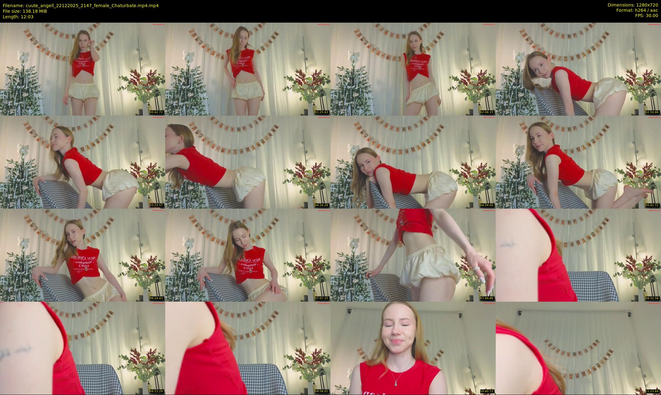 cuute_angell — 13 minute Chaturbate female cam show recording, 720p, Dec 22, 2025