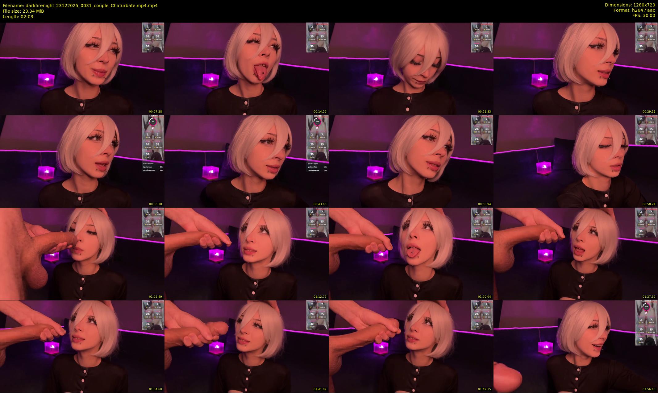 darkfirenight — 3 minute Chaturbate couple cam show recording, 720p, Dec 23, 2025