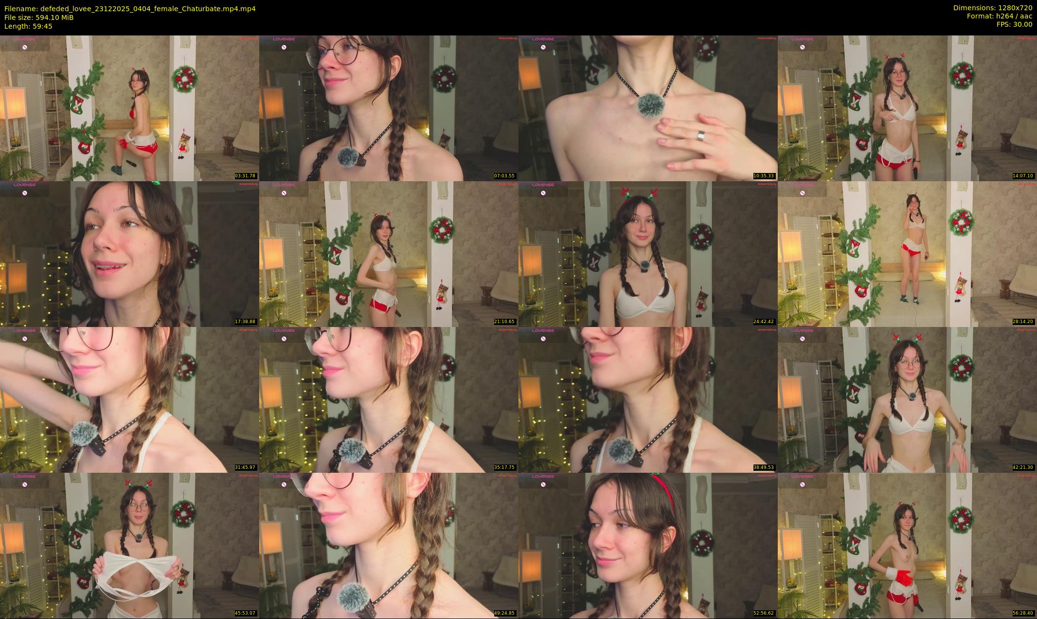 defeded_lovee — 60 minute Chaturbate female cam show recording, 720p, Dec 23, 2025