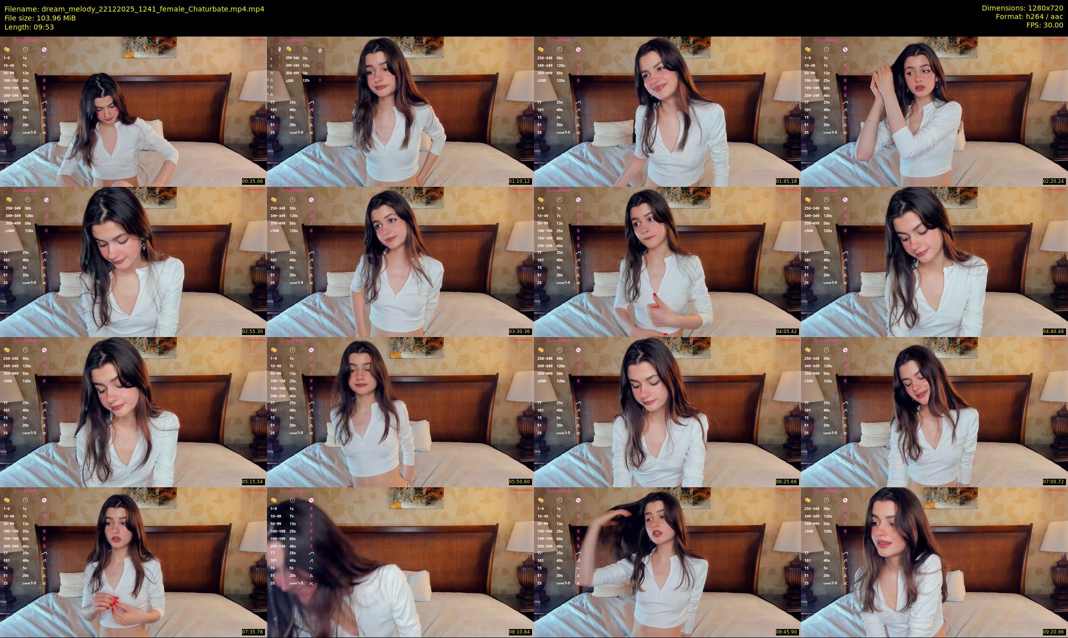 dream_melody — 10 minute Chaturbate female cam show recording, 720p, Dec 22, 2025