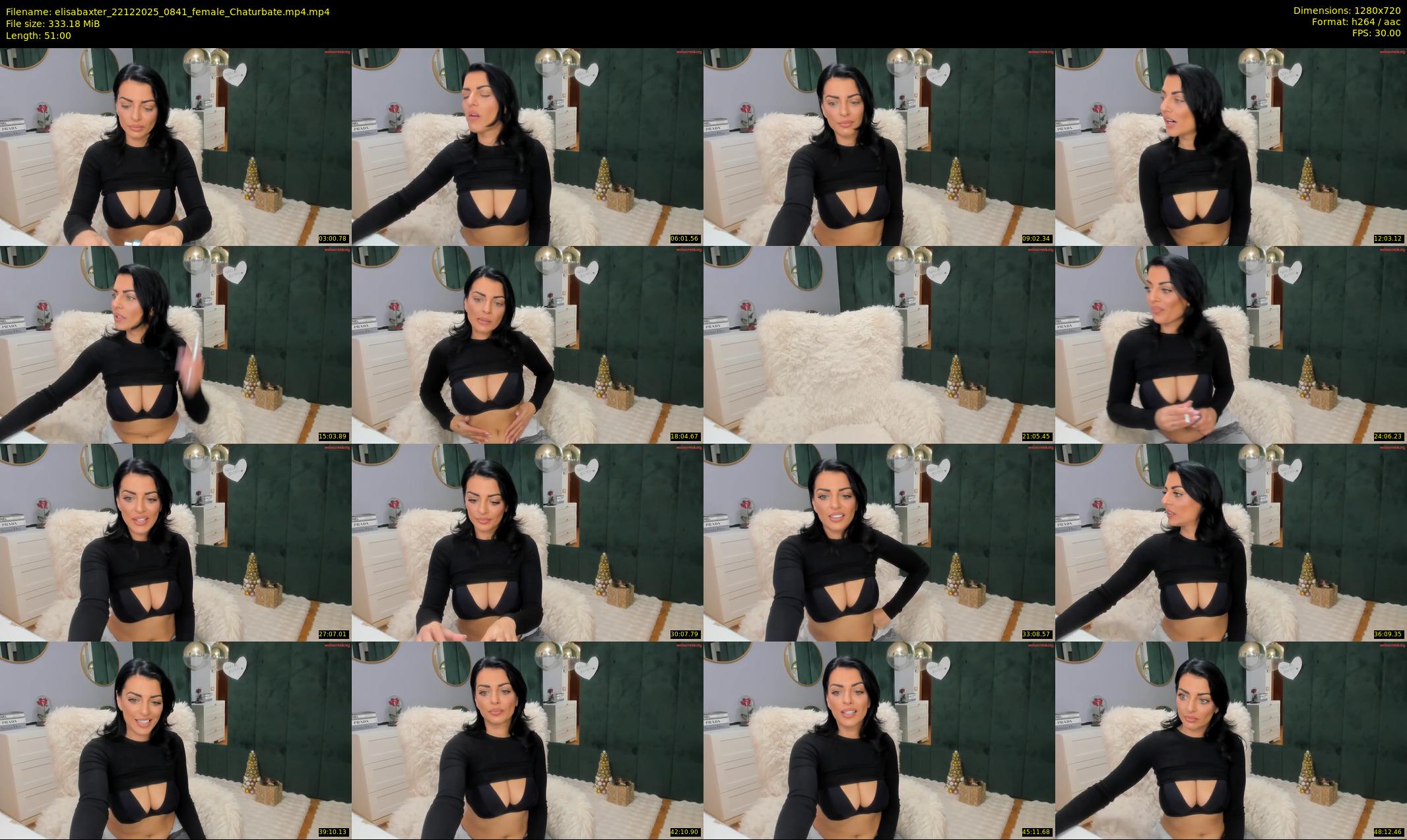 elisabaxter — 51 minute Chaturbate female cam show recording, 720p, Dec 22, 2025