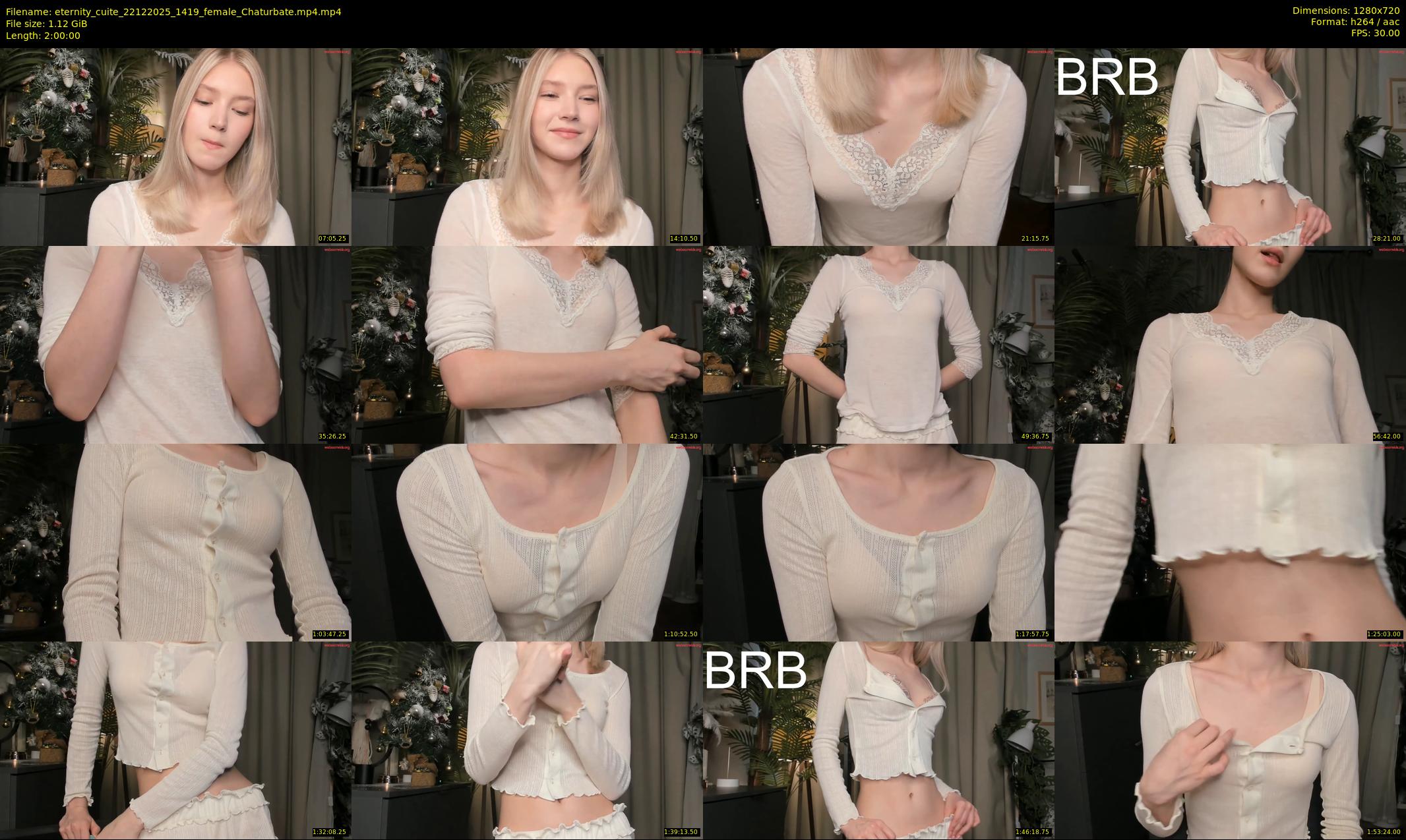 eternity_cuite — 120 minute Chaturbate female cam show recording, 720p, Dec 22, 2025