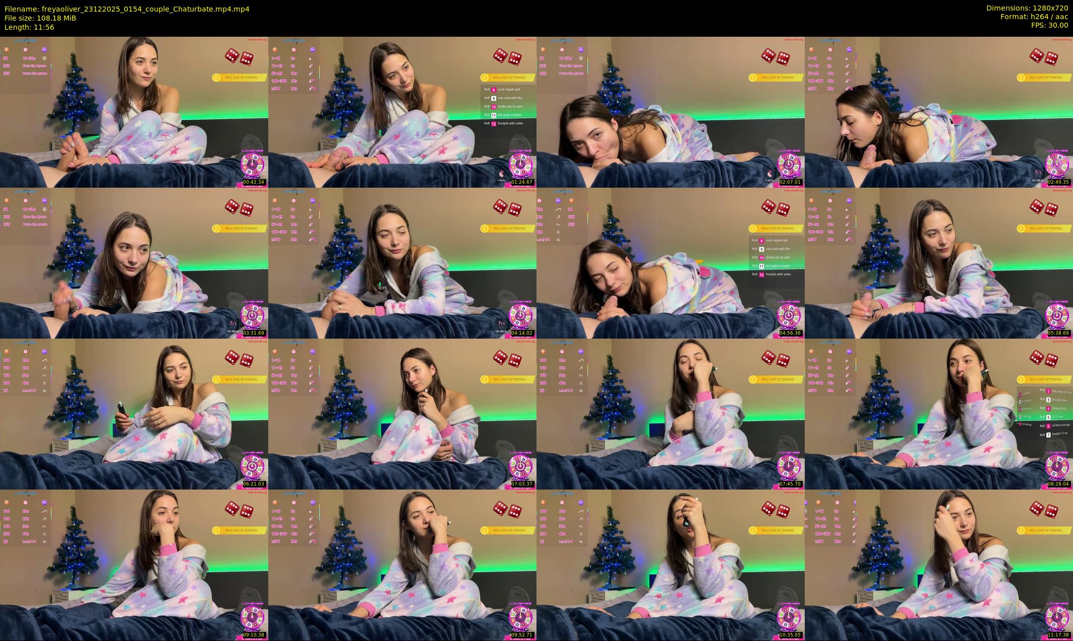 freyaoliver — 12 minute Chaturbate couple cam show recording, 720p, Dec 23, 2025
