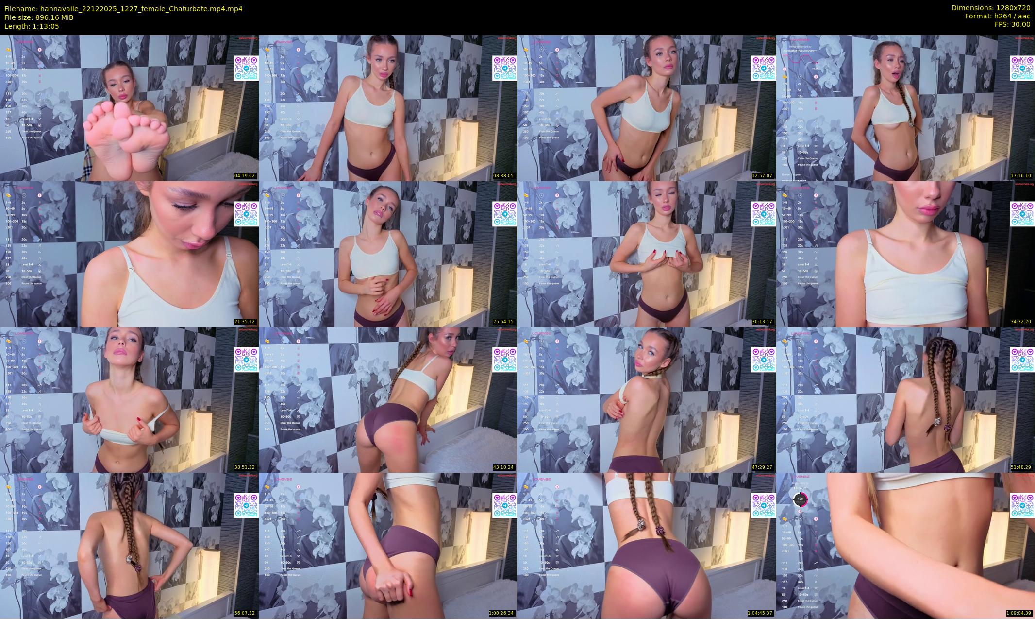 hannavaile — 74 minute Chaturbate female cam show recording, 720p, Dec 22, 2025