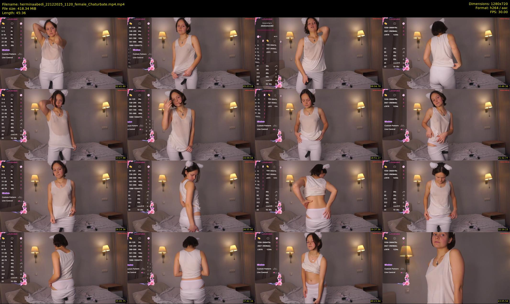 herminaabedi — 46 minute Chaturbate female cam show recording, 720p, Dec 22, 2025