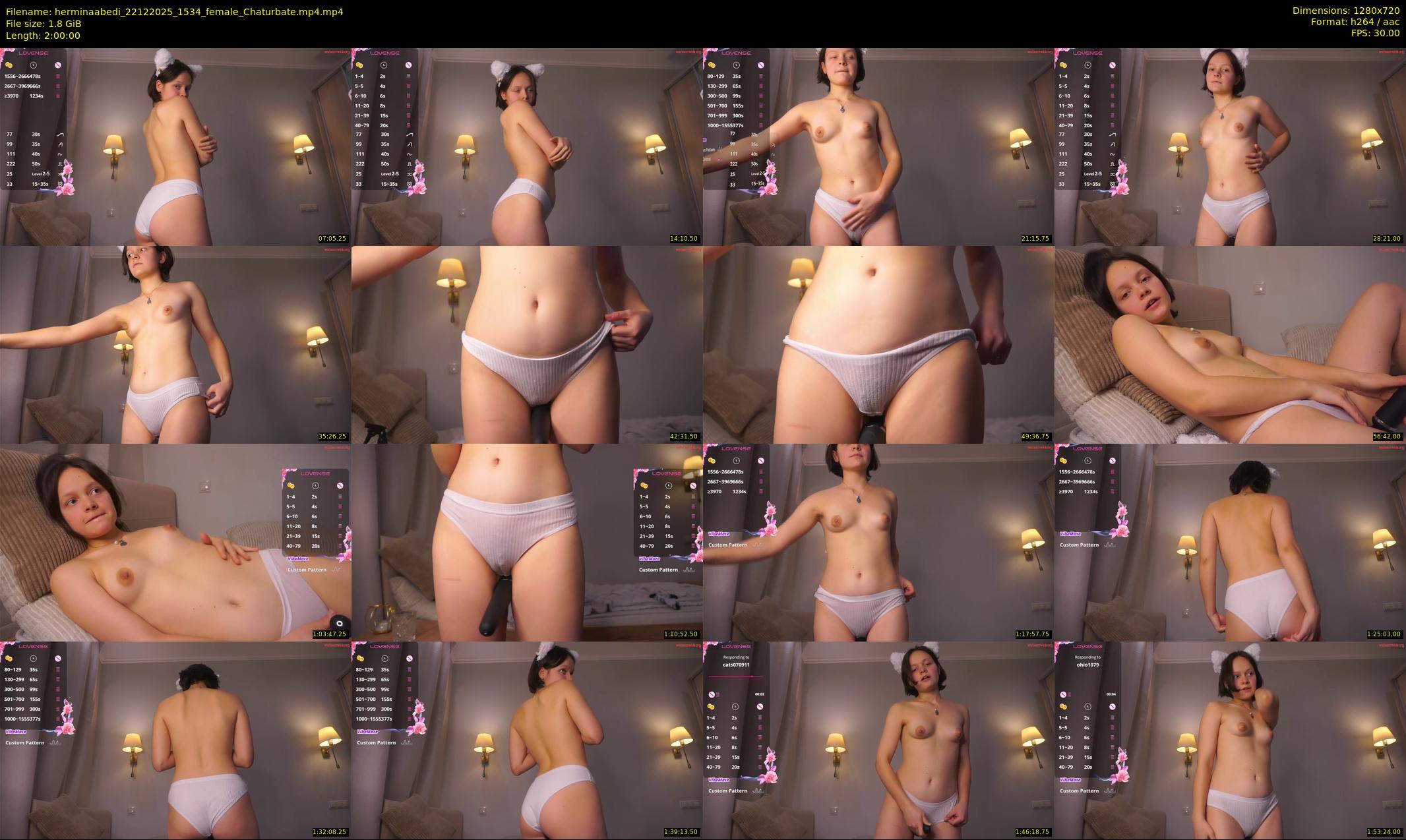 herminaabedi — 120 minute Chaturbate female cam show recording, 720p, Dec 22, 2025