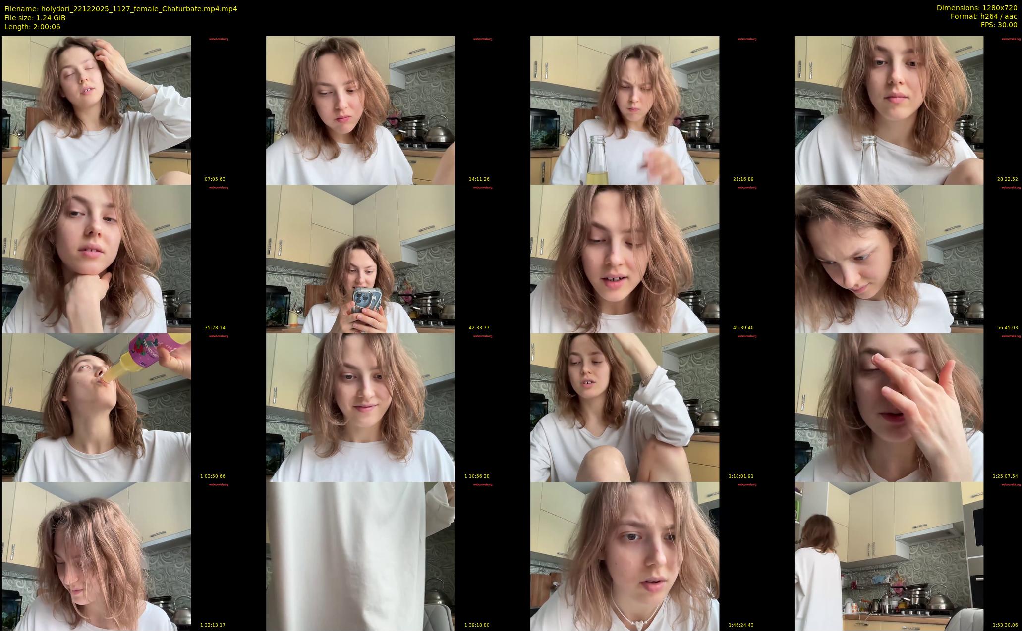 holydori — 121 minute Chaturbate female cam show recording, 720p, Dec 22, 2025