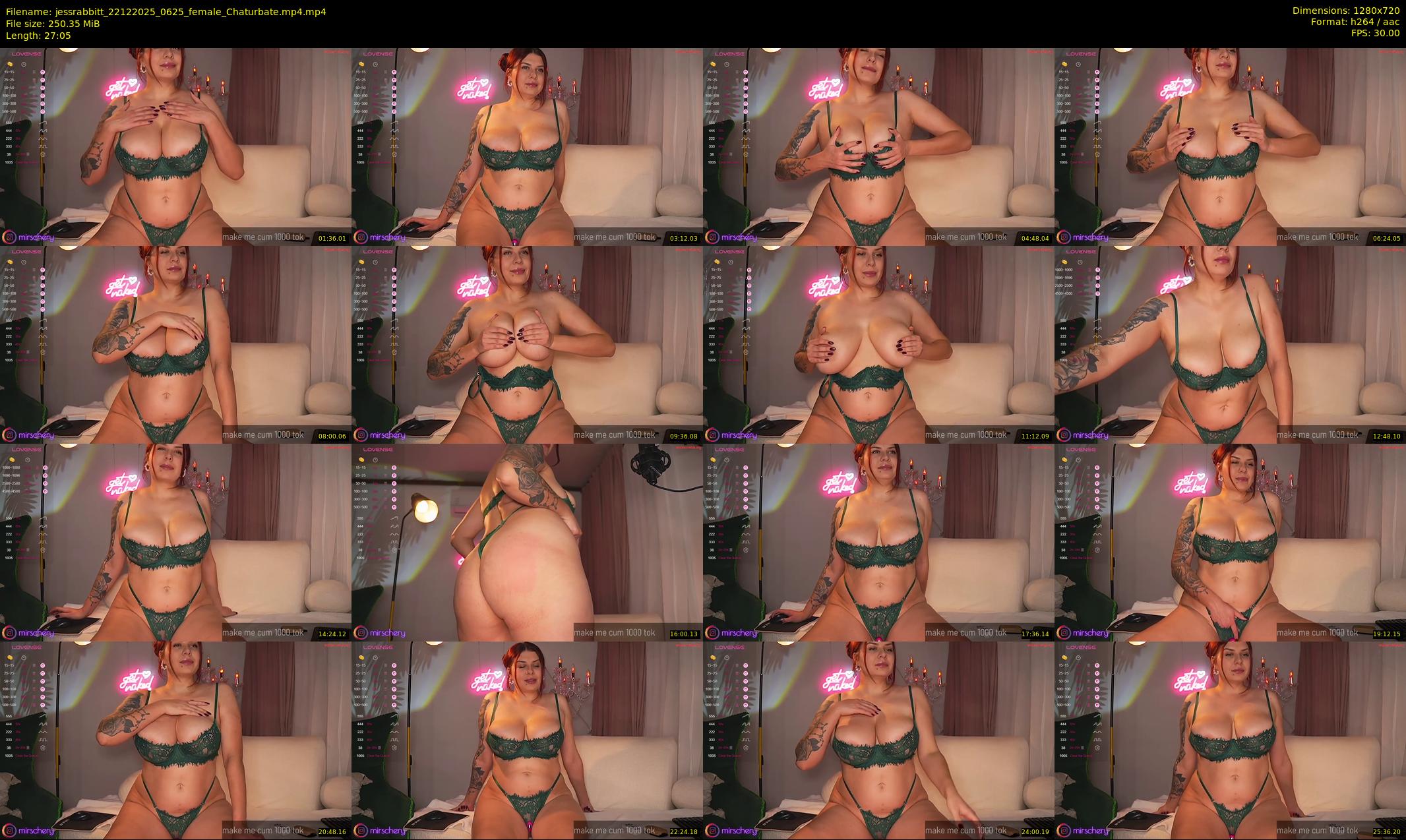 jessrabbitt — 28 minute Chaturbate female cam show recording, 720p, Dec 22, 2025