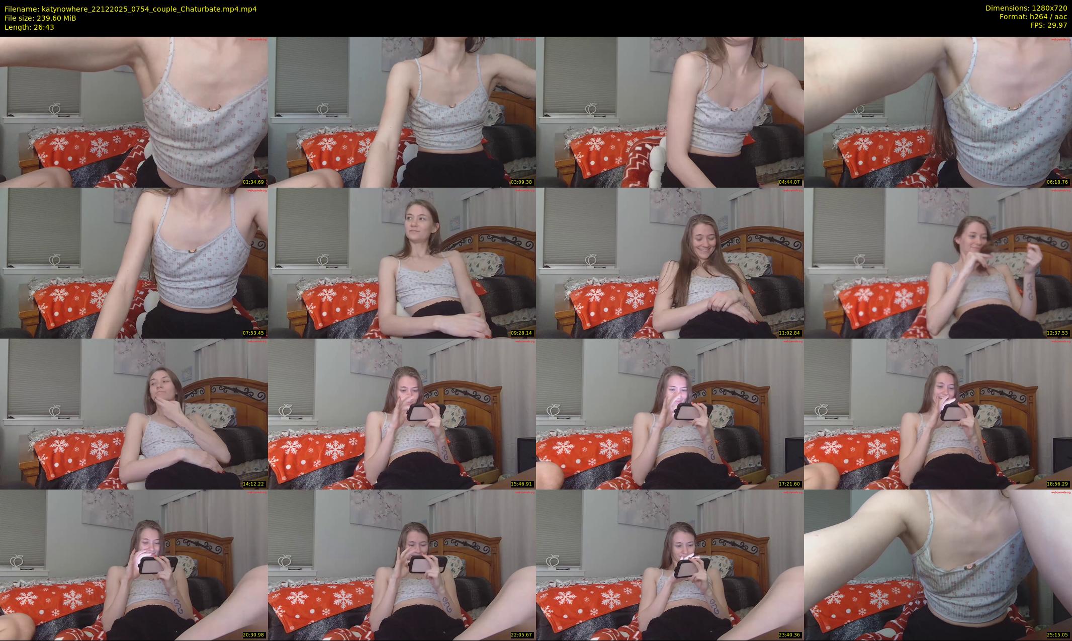katynowhere — 27 minute Chaturbate female cam show recording, 720p, Dec 22, 2025